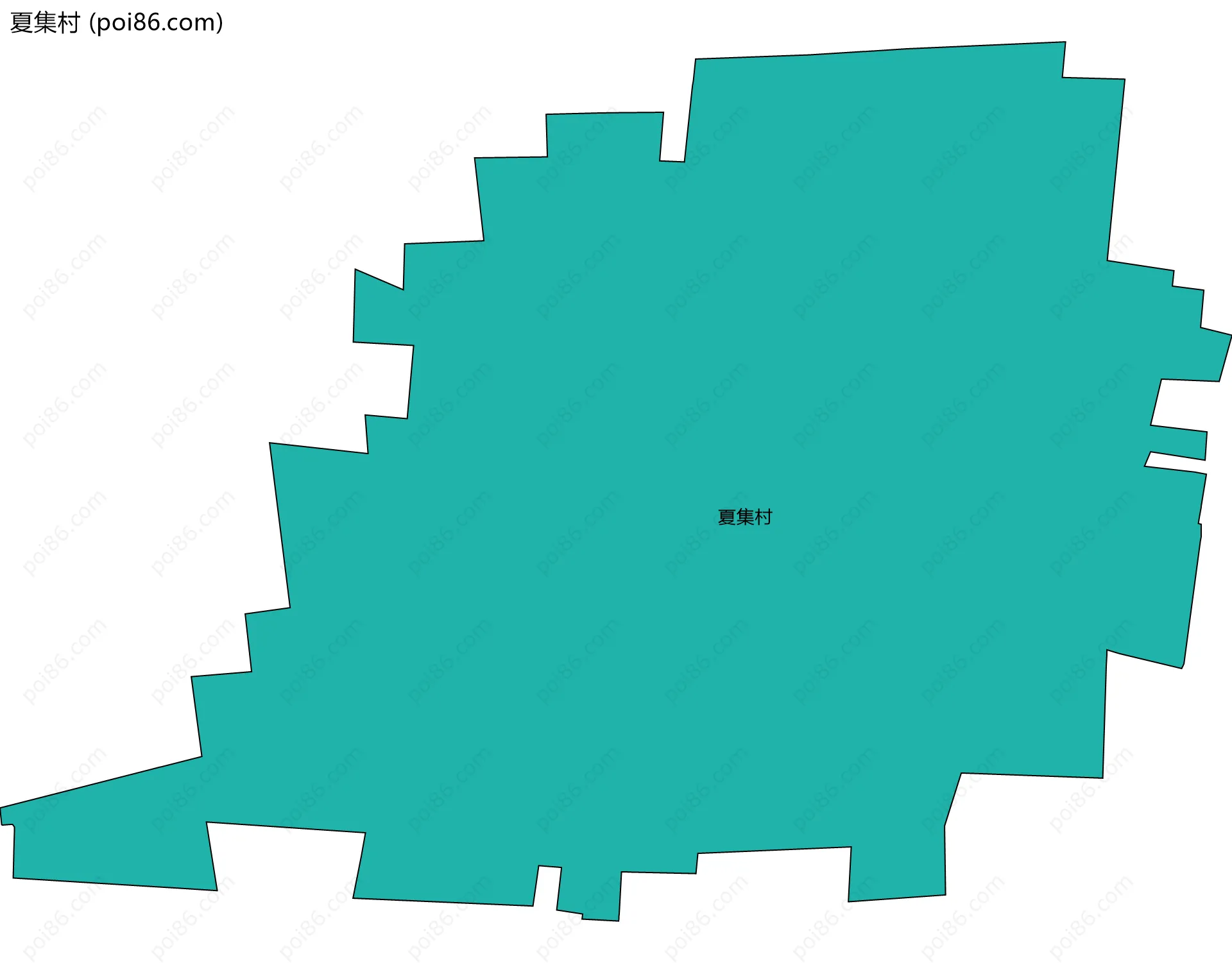 夏集村边界地图