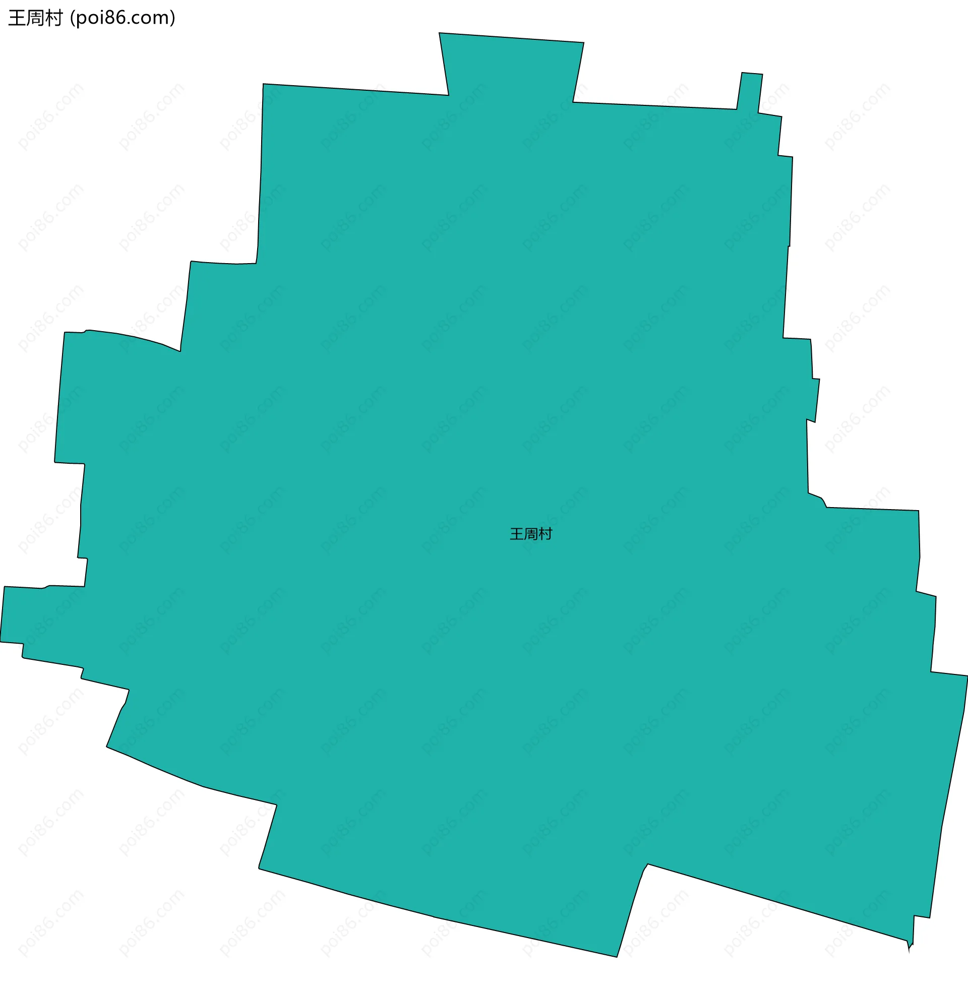 王周村边界地图
