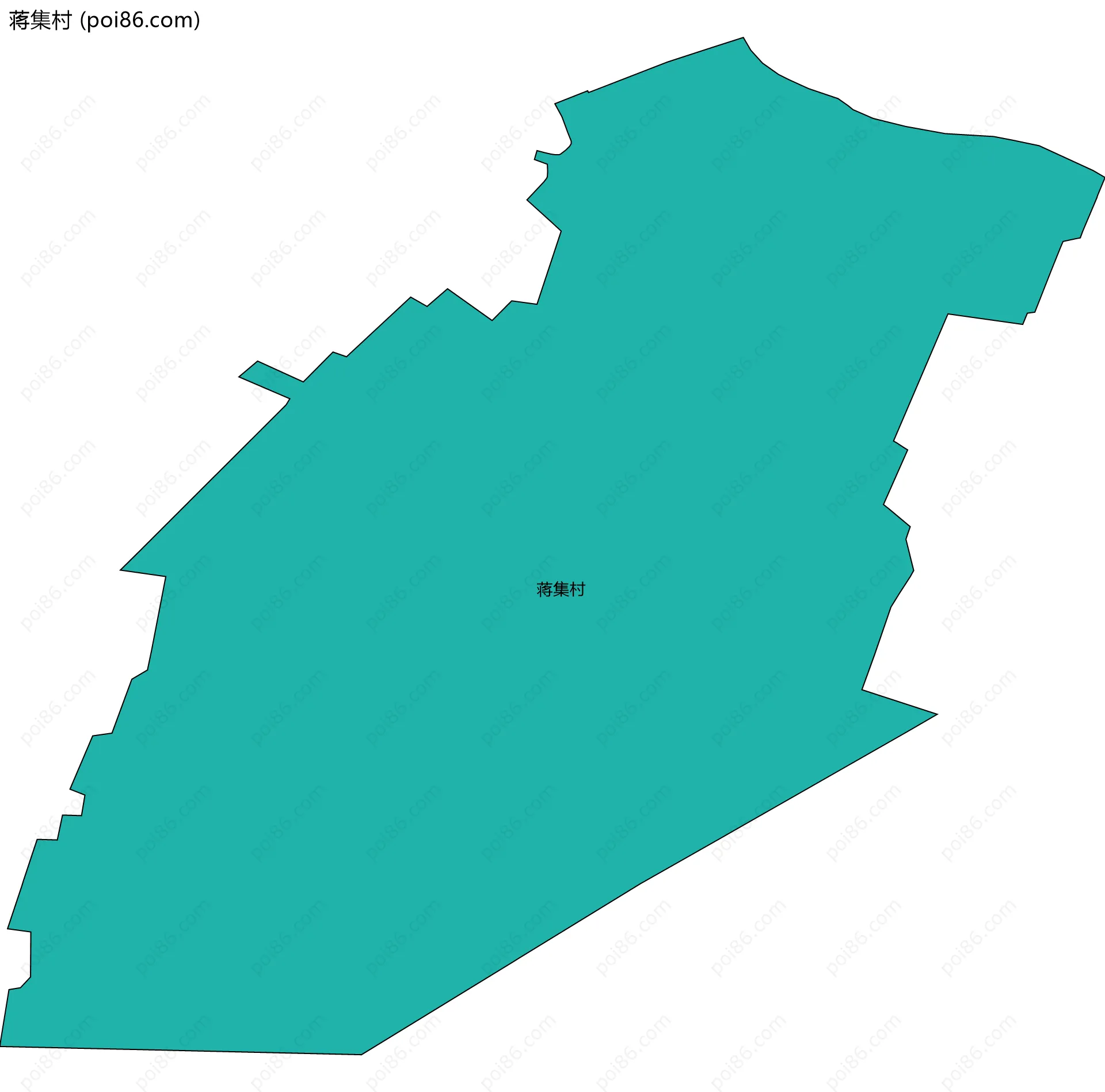 蒋集村边界地图