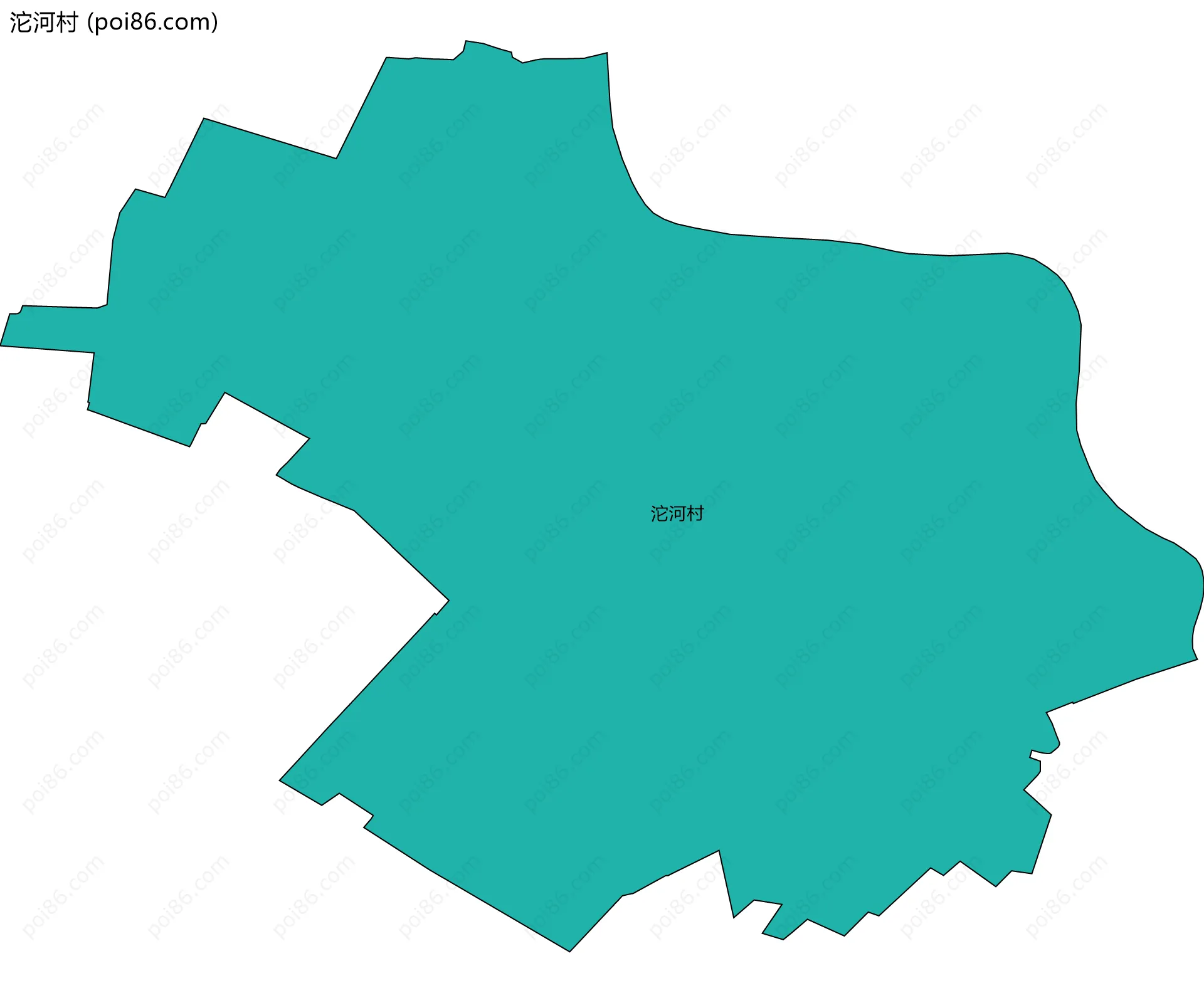 沱河村边界地图