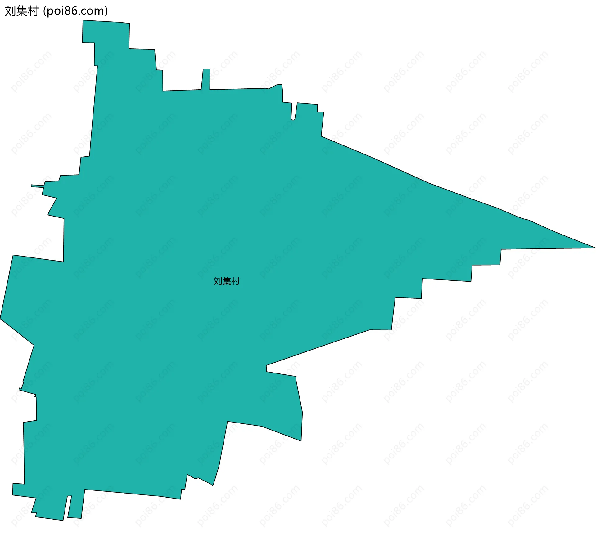 刘集村边界地图