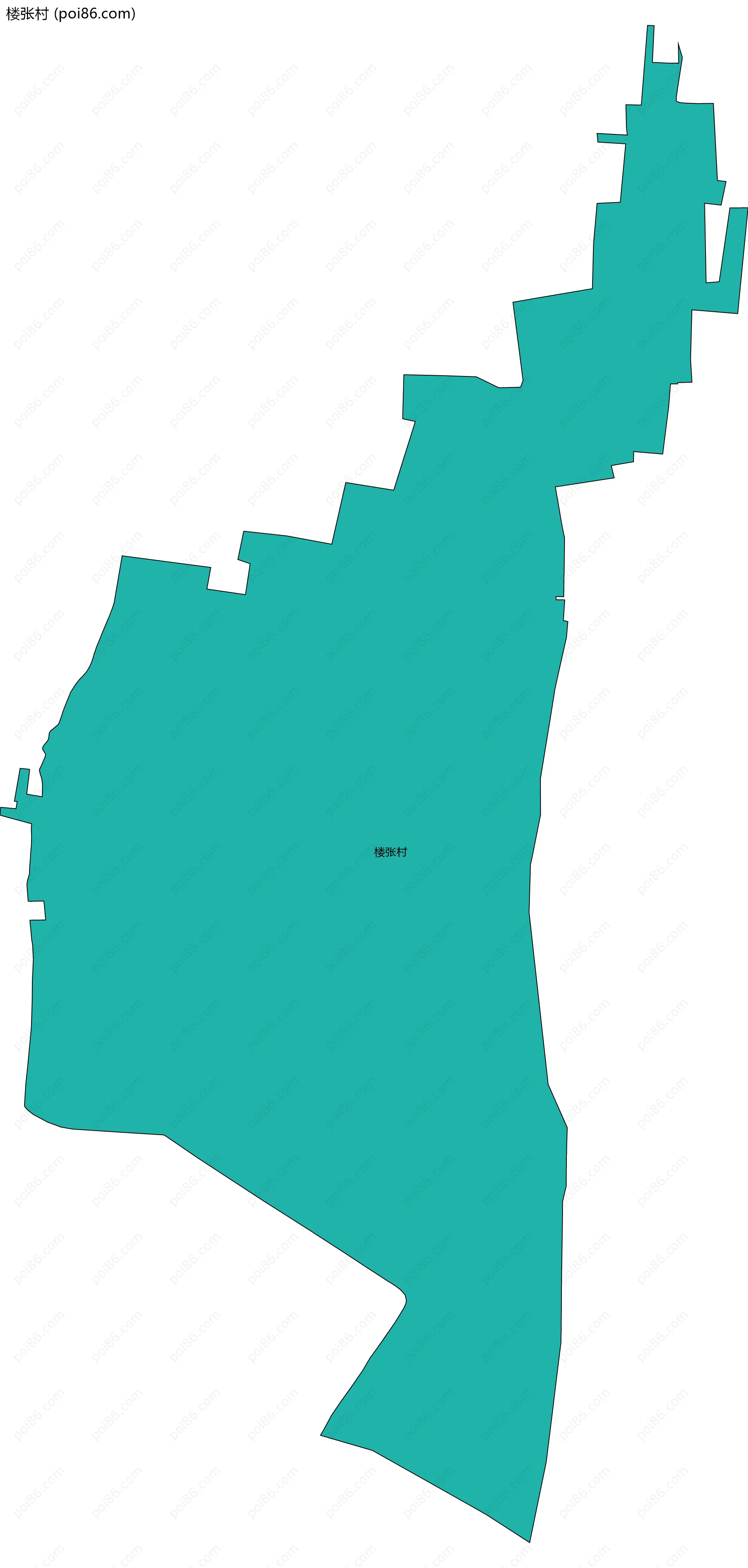 楼张村边界地图