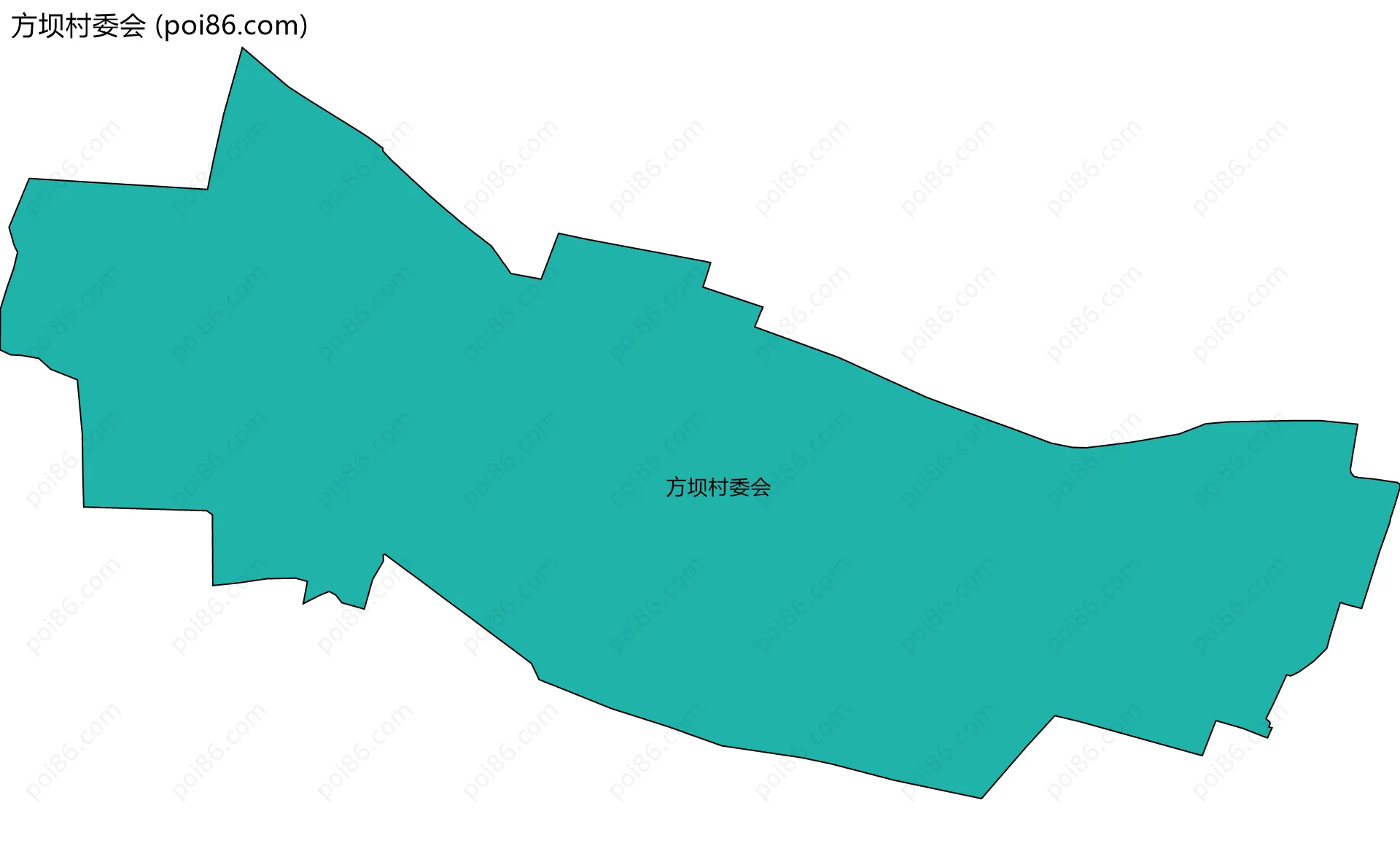 方坝村委会边界地图