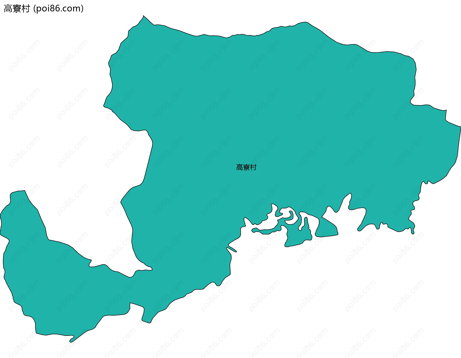 高寮村边界地图