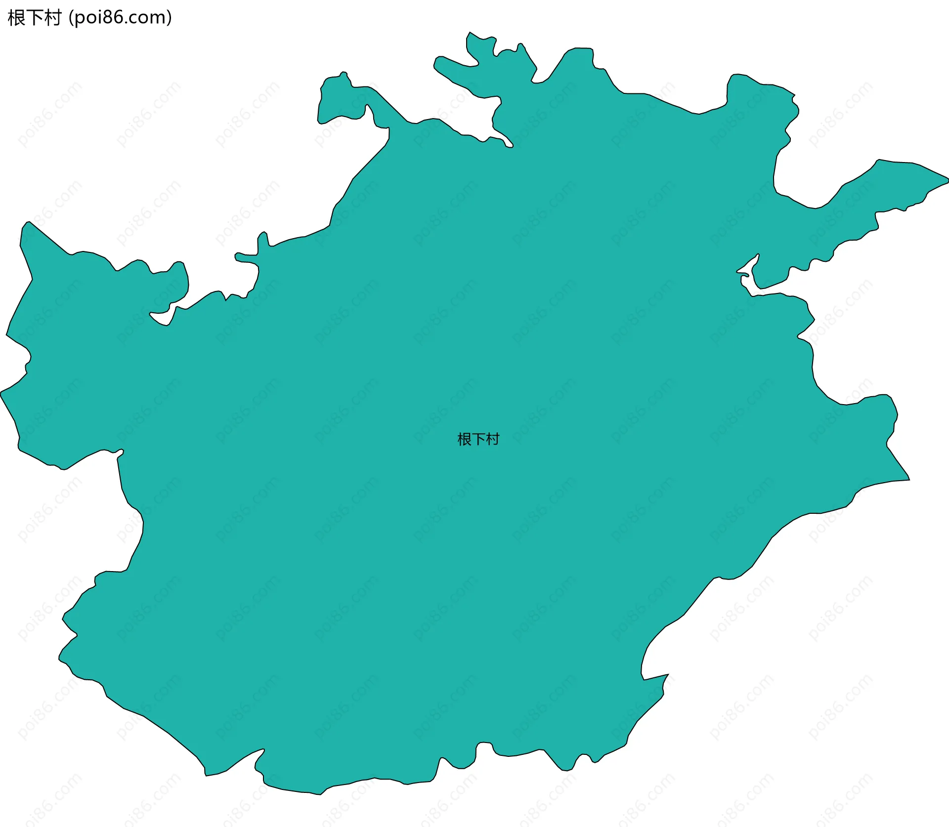 根下村边界地图