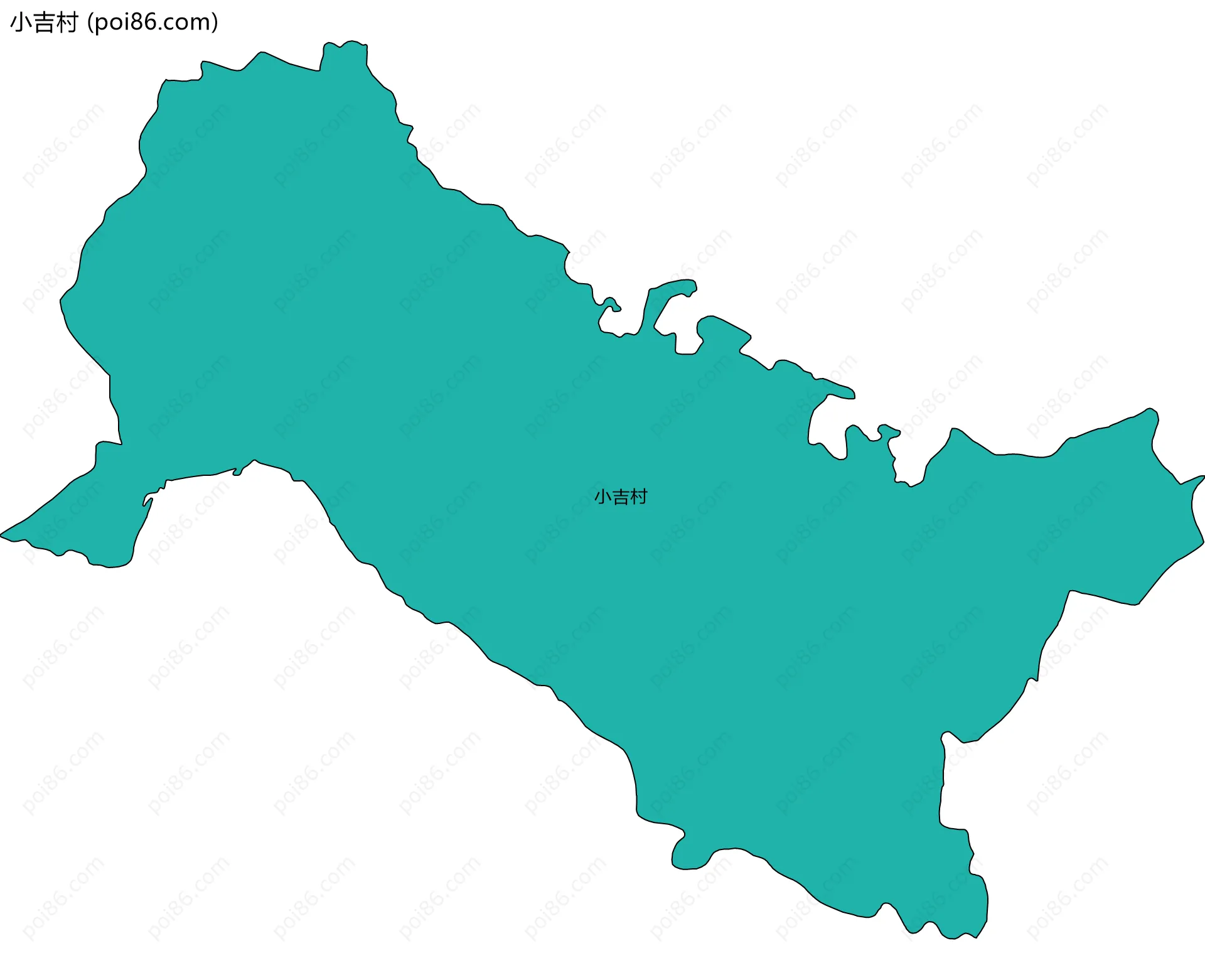 小吉村边界地图