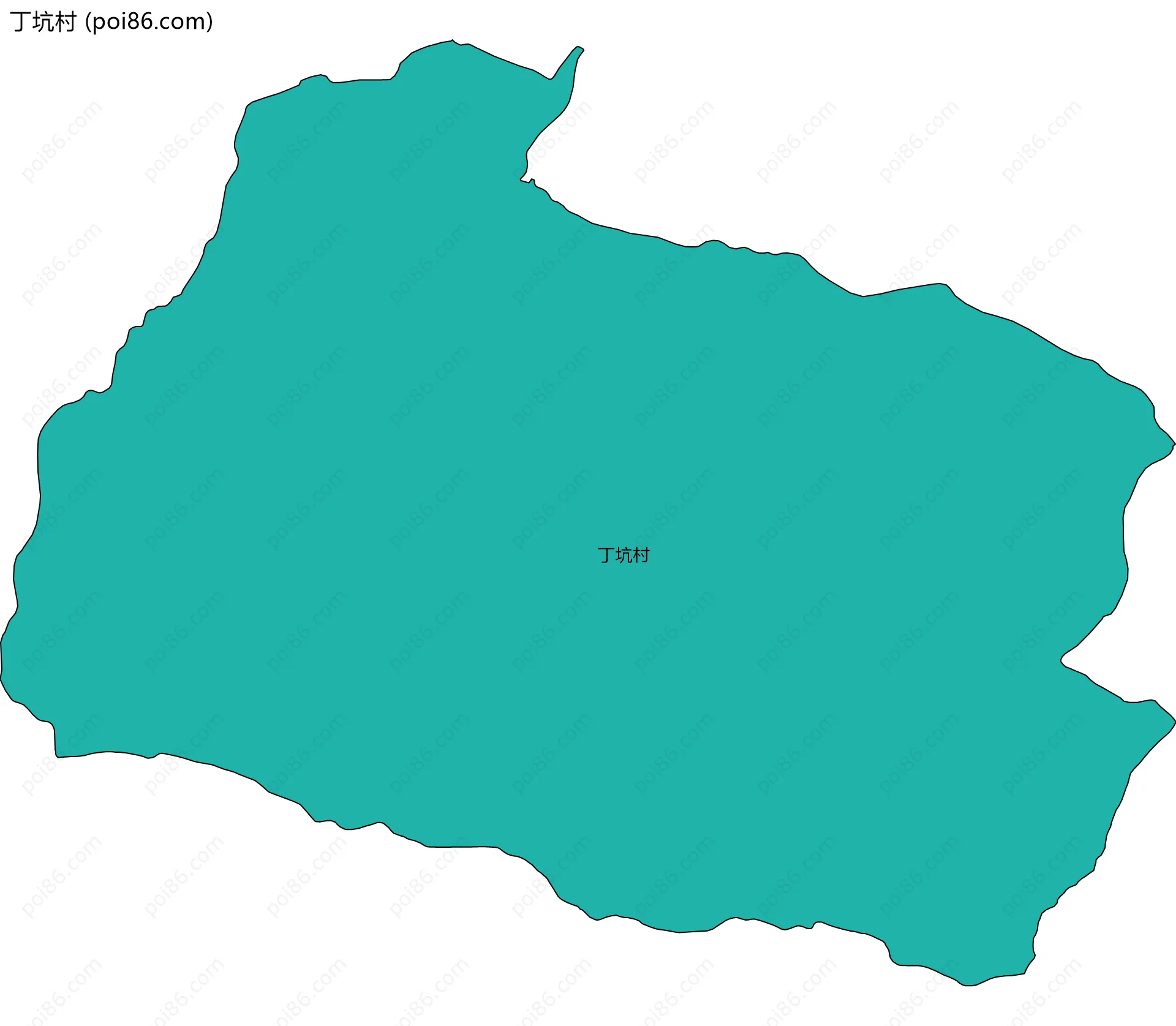丁坑村边界地图