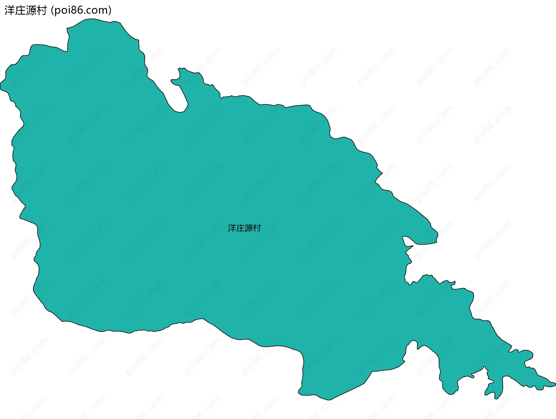 洋庄源村边界地图