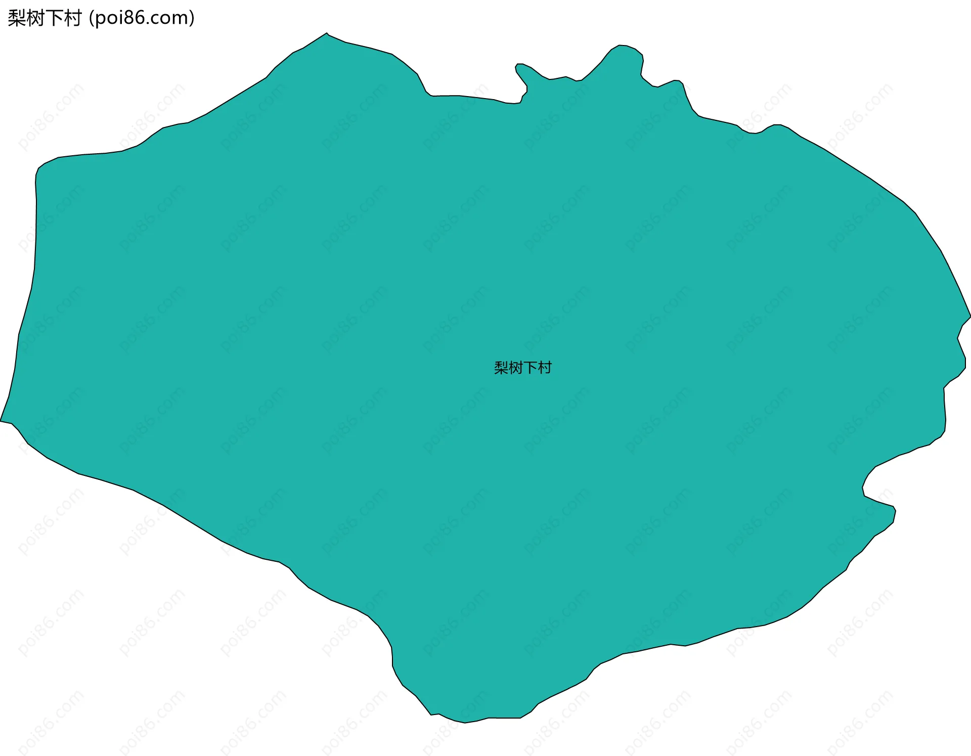 梨树下村边界地图