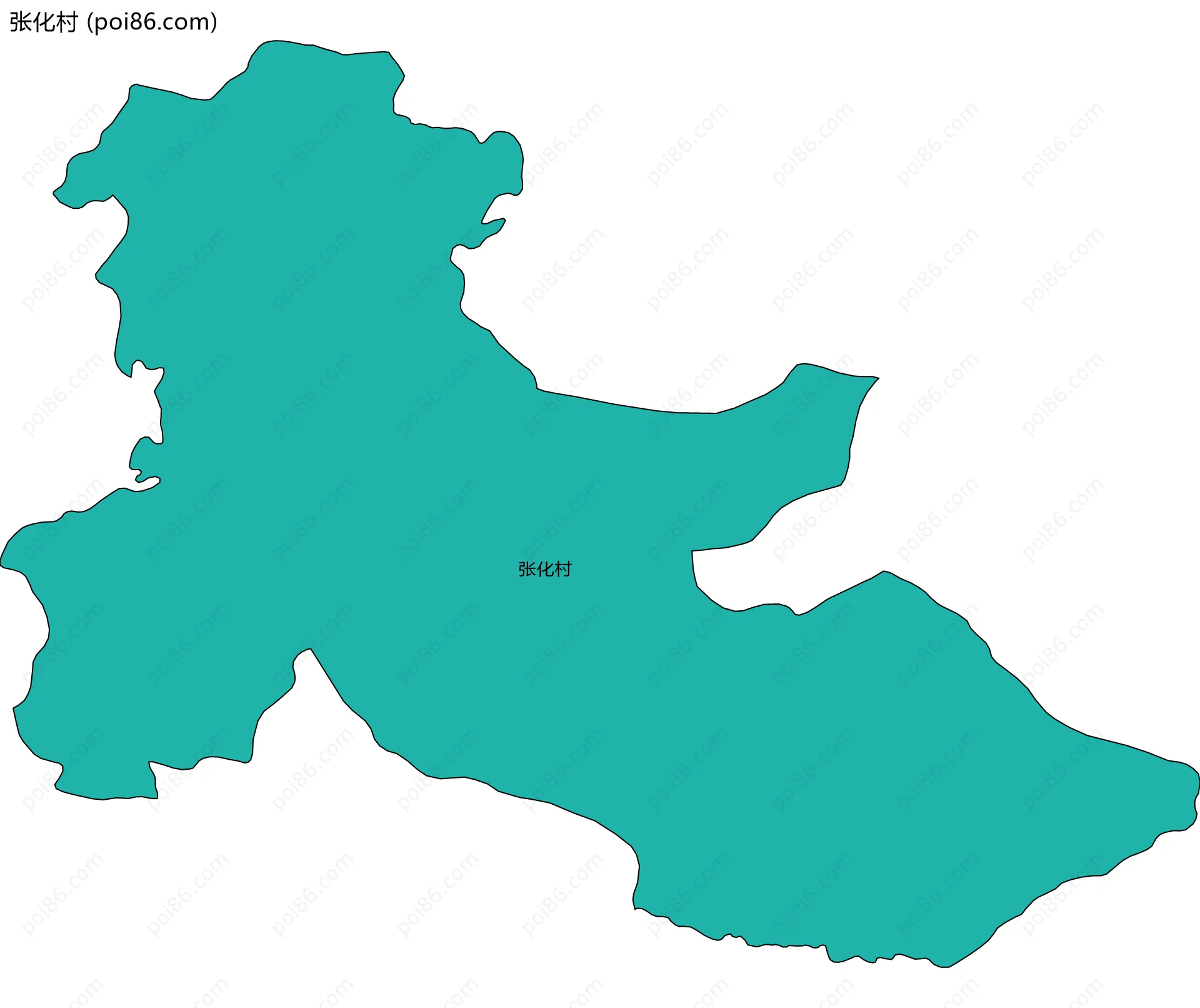 张化村边界地图