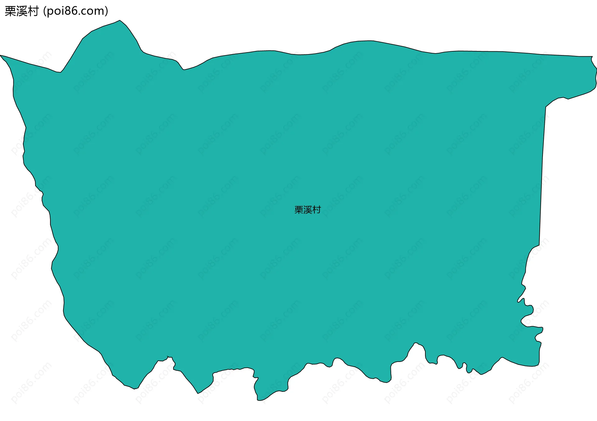 栗溪村边界地图