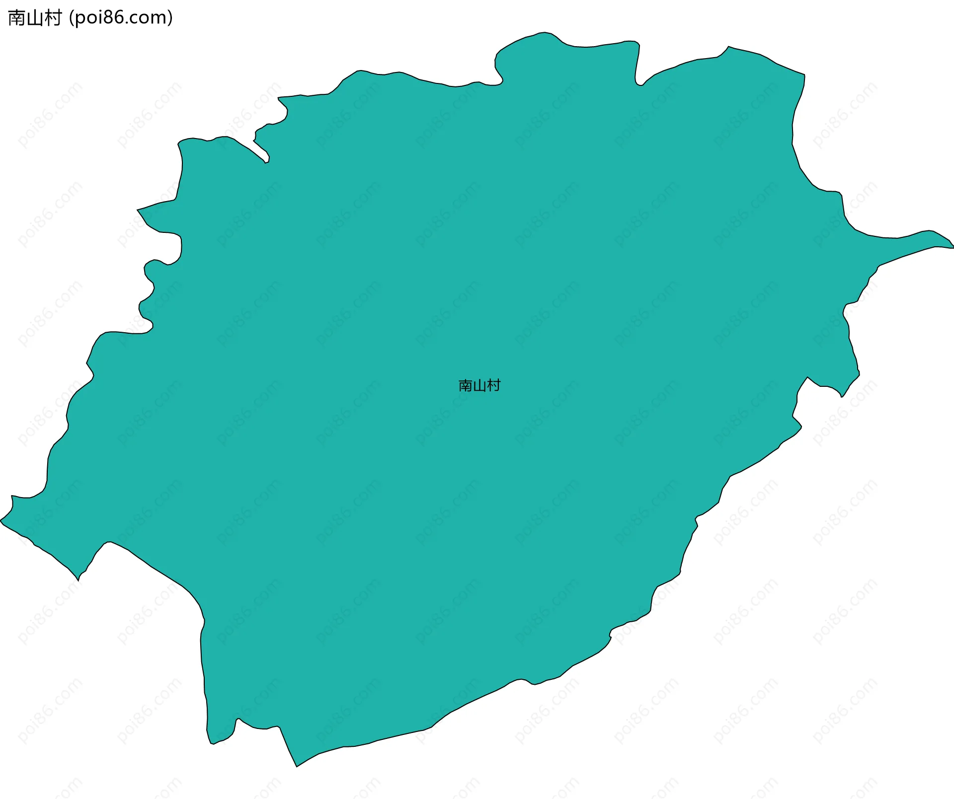 南山村边界地图