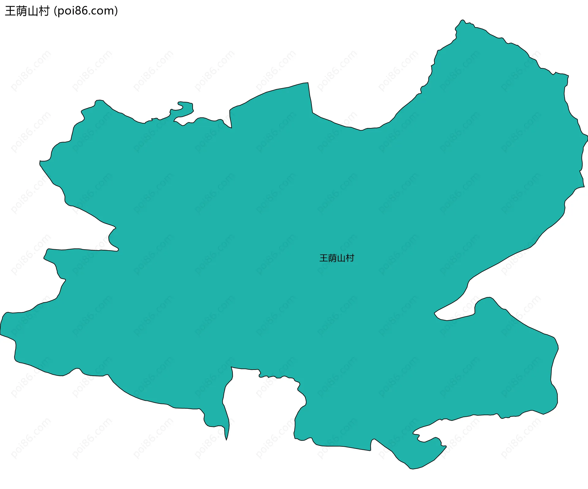 王荫山村边界地图