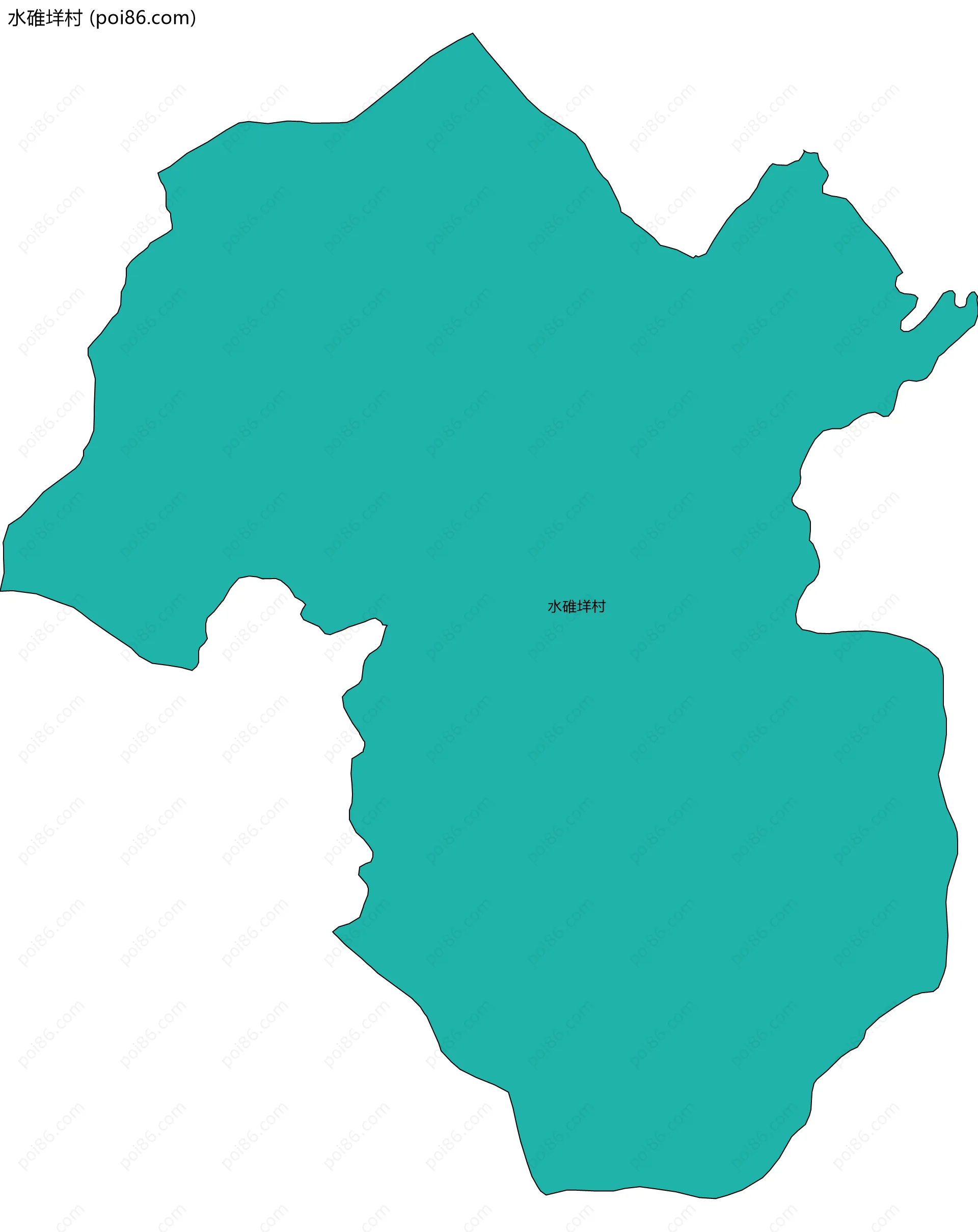 水碓垟村边界地图