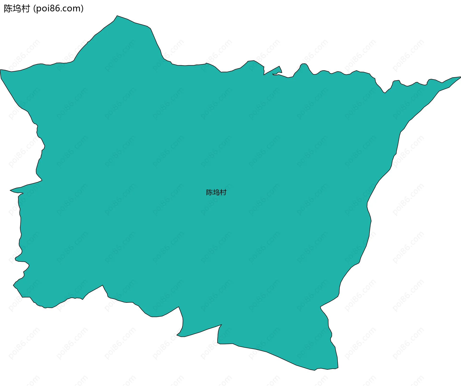 陈坞村边界地图