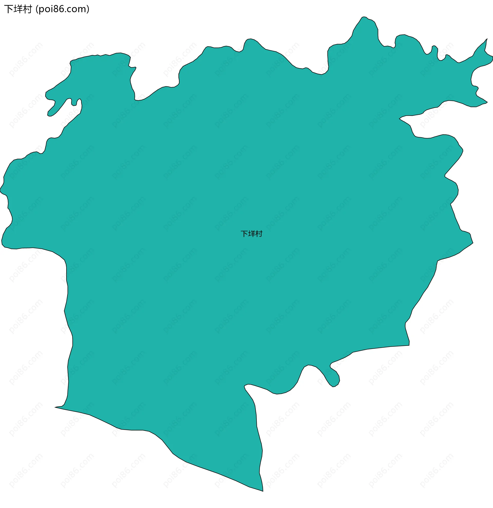 下垟村边界地图