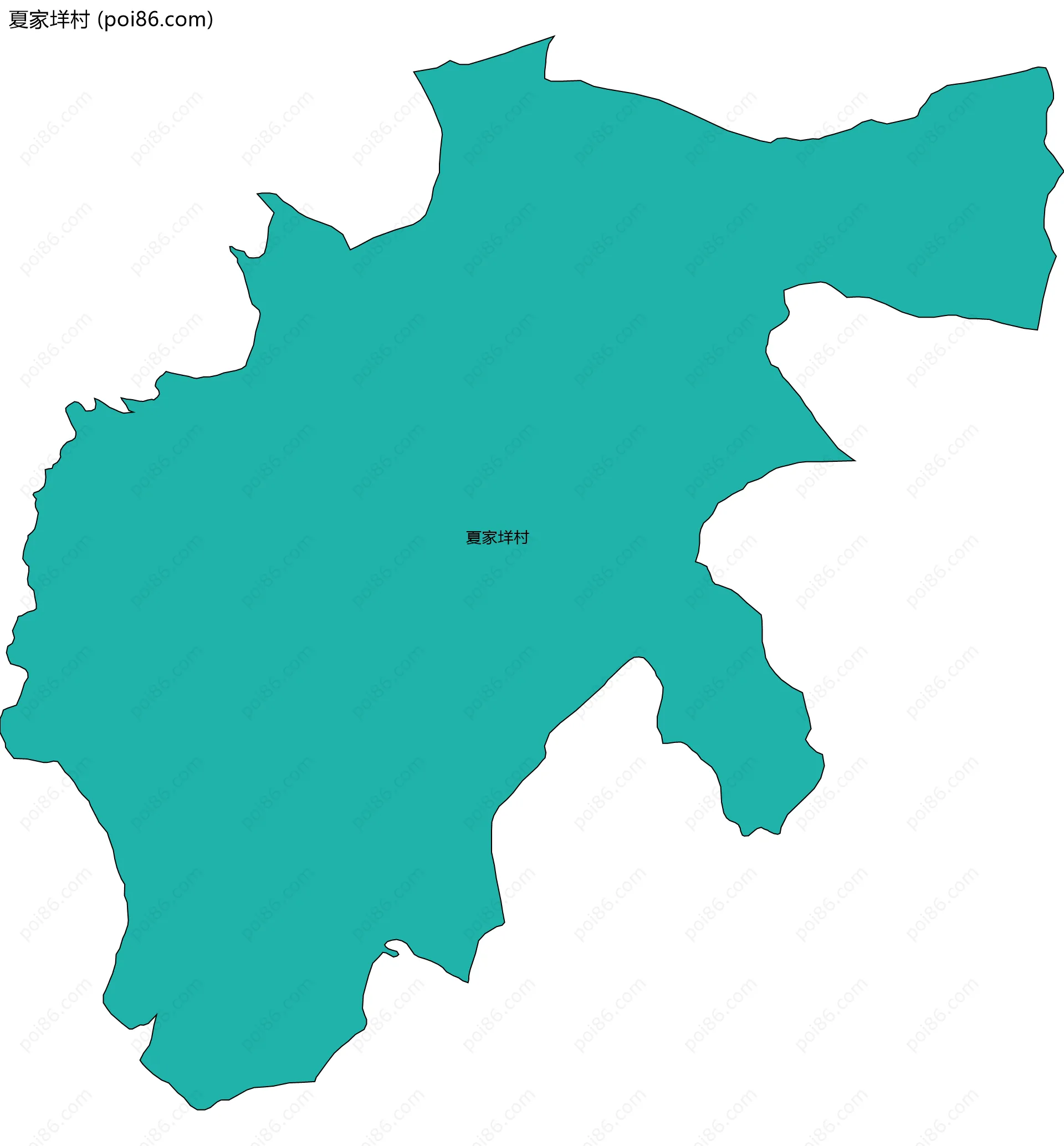 夏家垟村边界地图