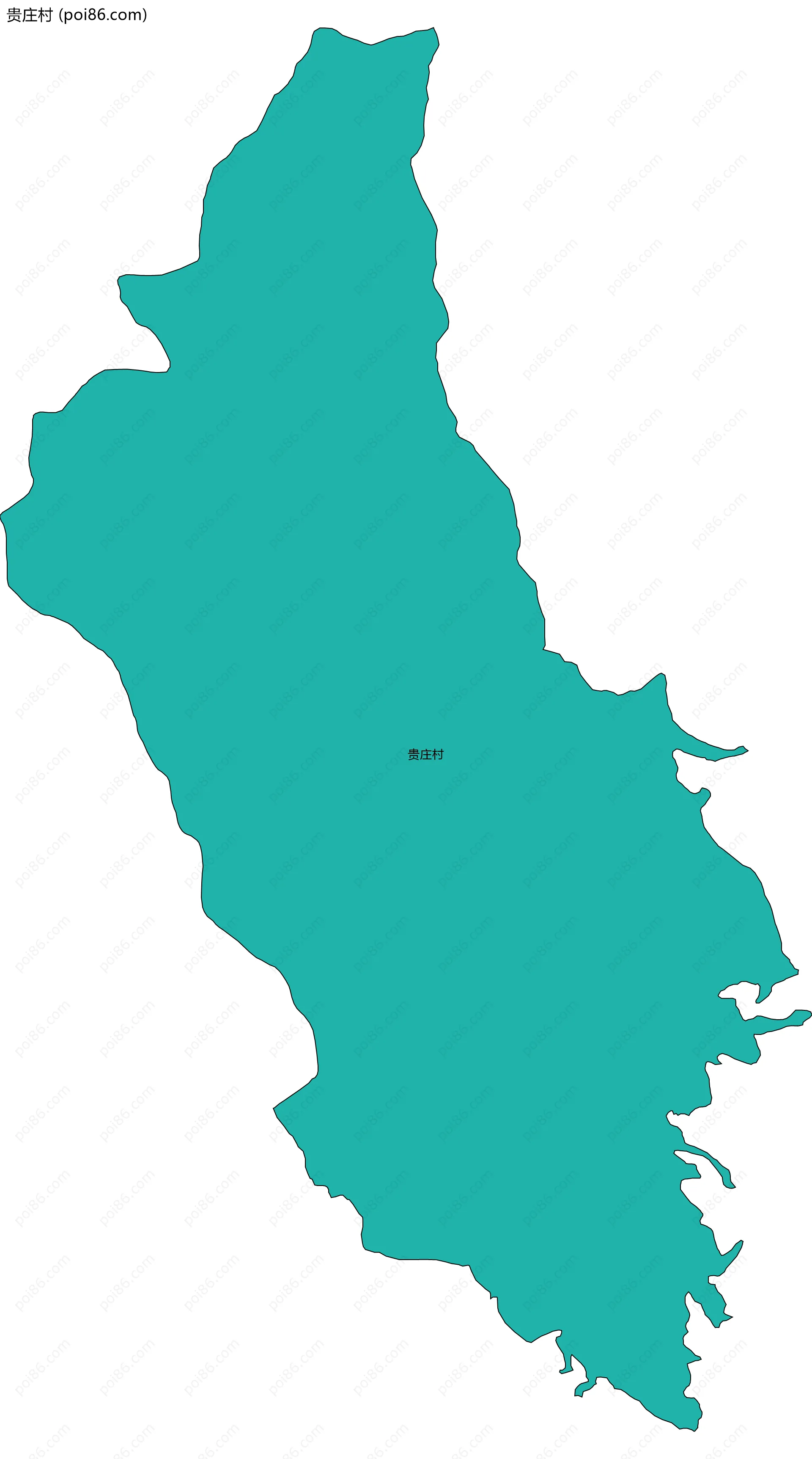 贵庄村边界地图