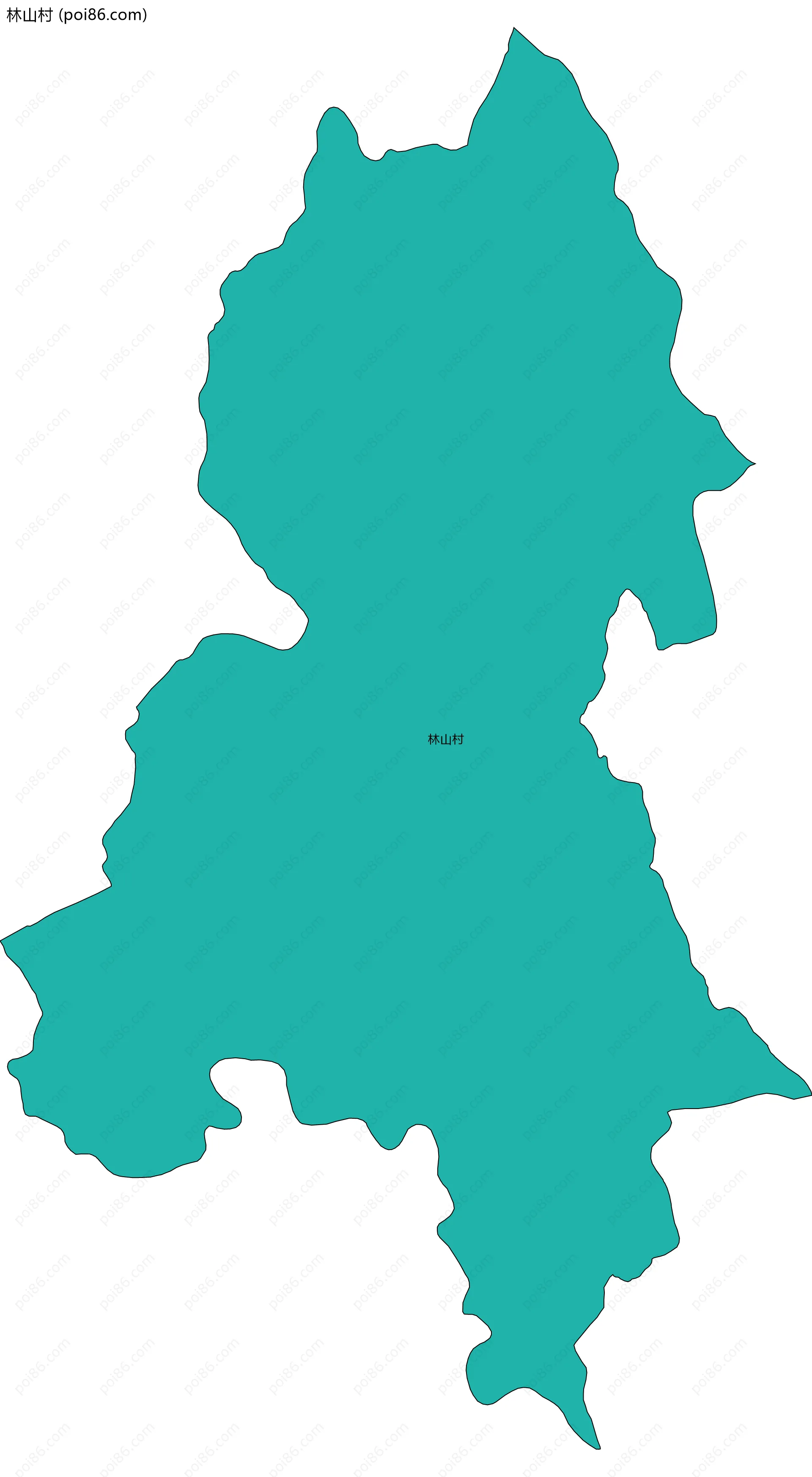 林山村边界地图