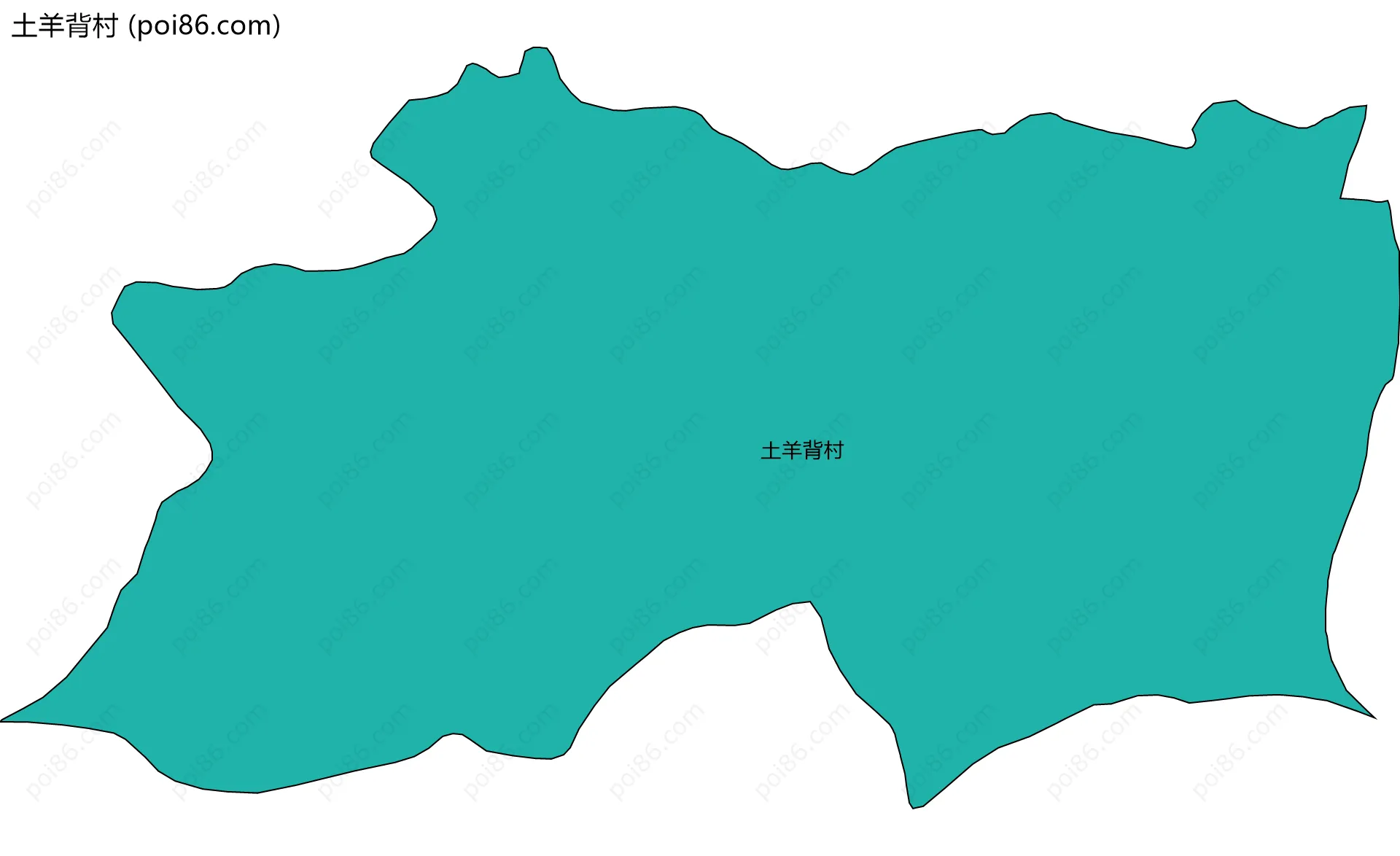 土羊背村边界地图