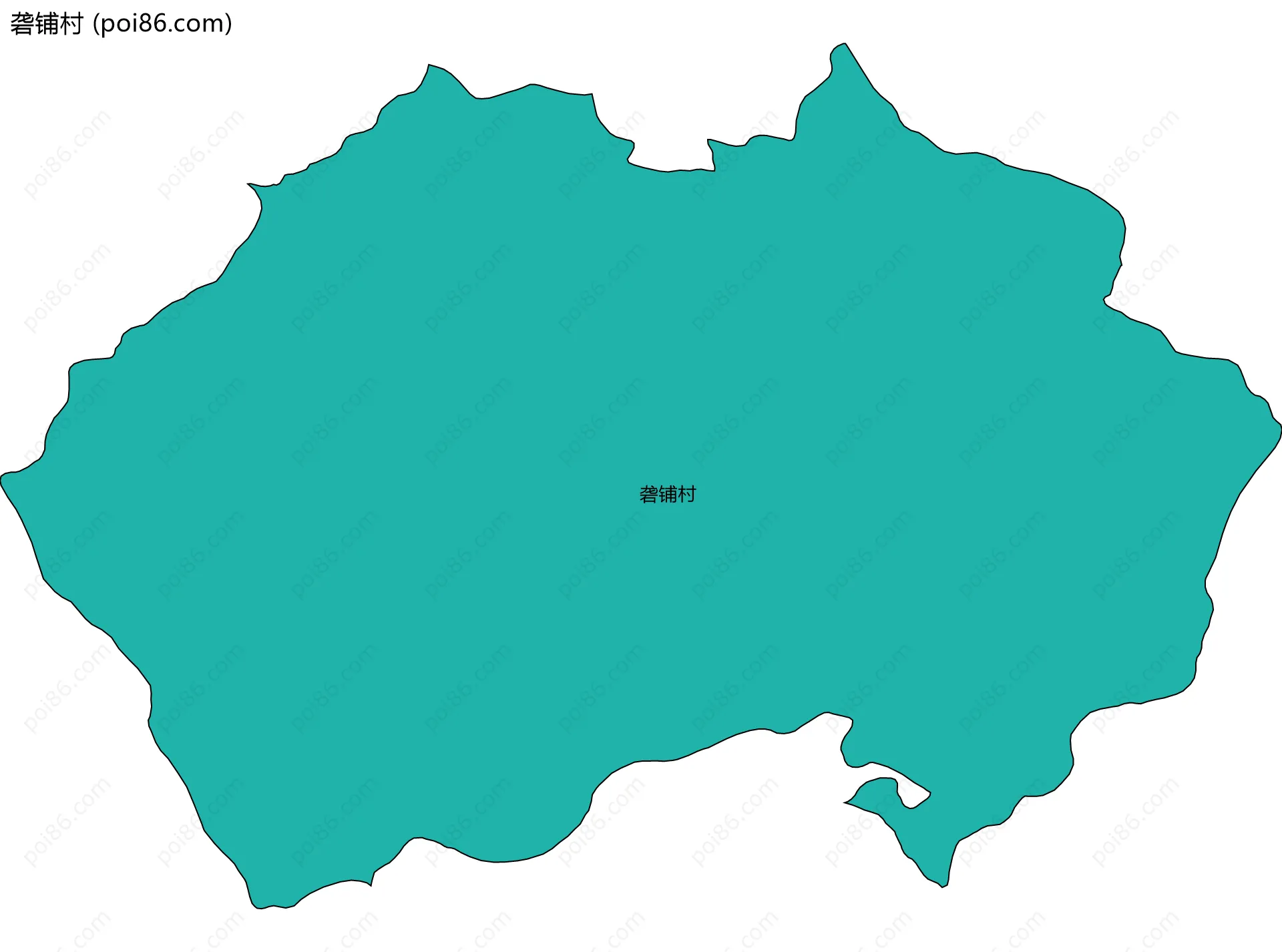 砻铺村边界地图