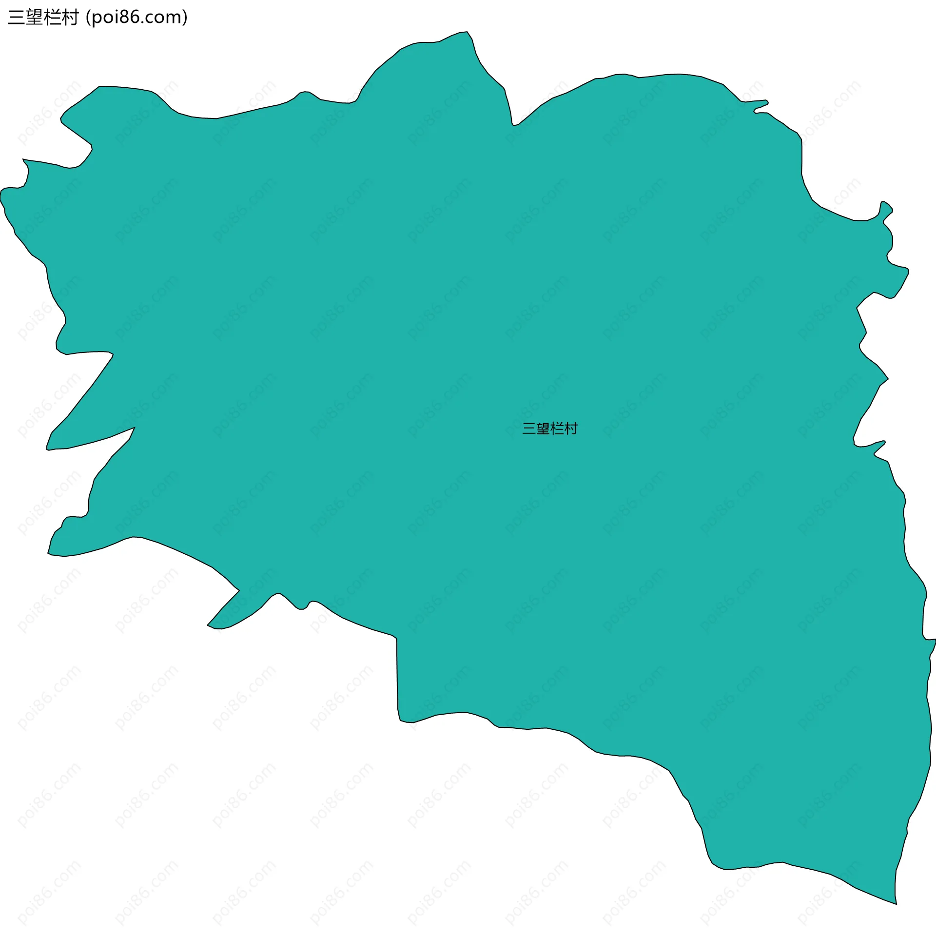 三望栏村边界地图