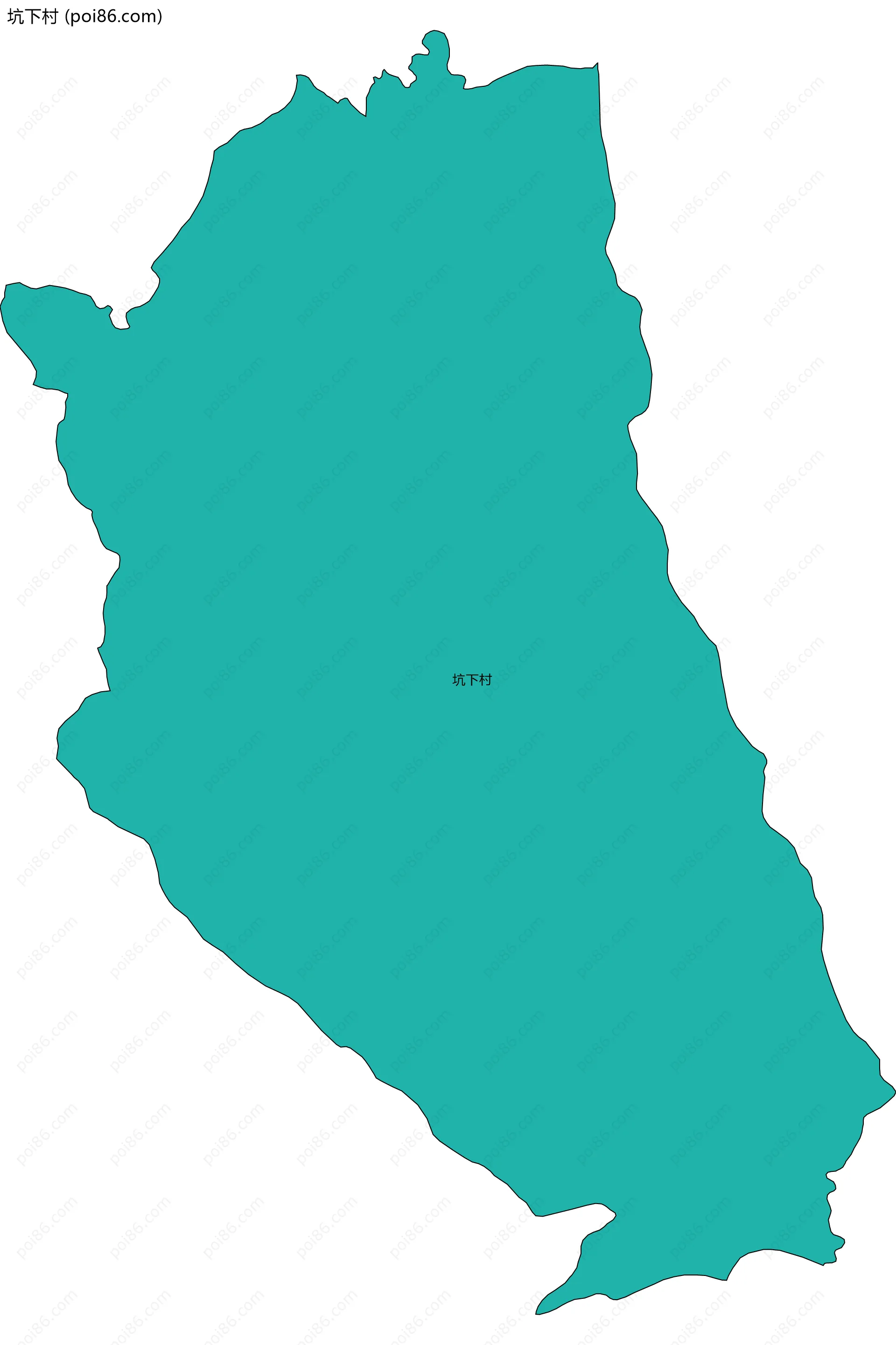 坑下村边界地图