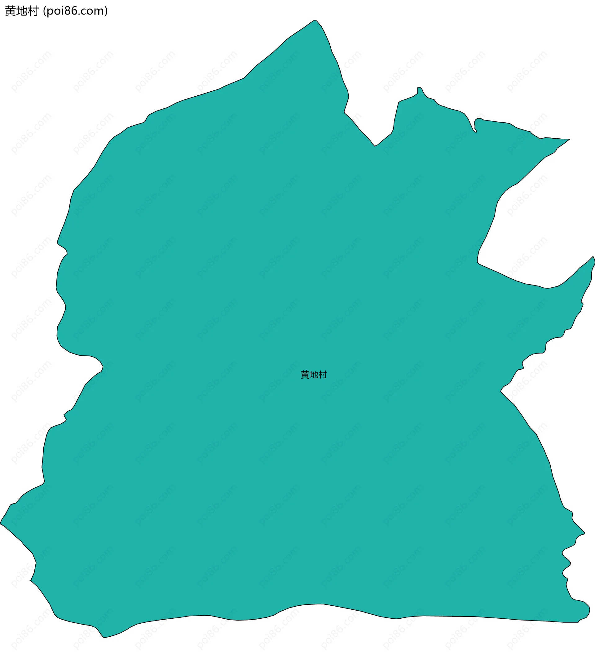 黄地村边界地图