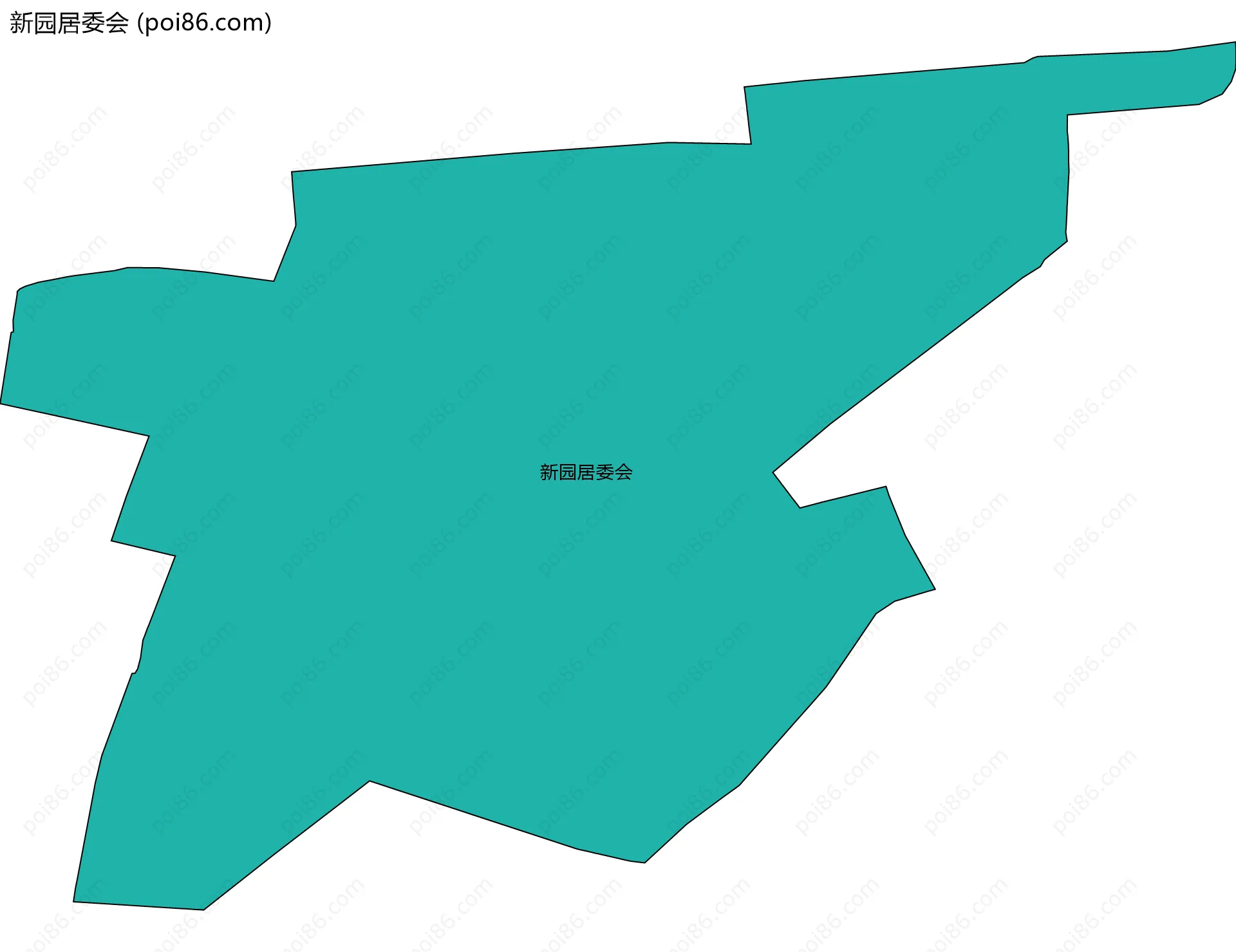 新园居委会边界地图