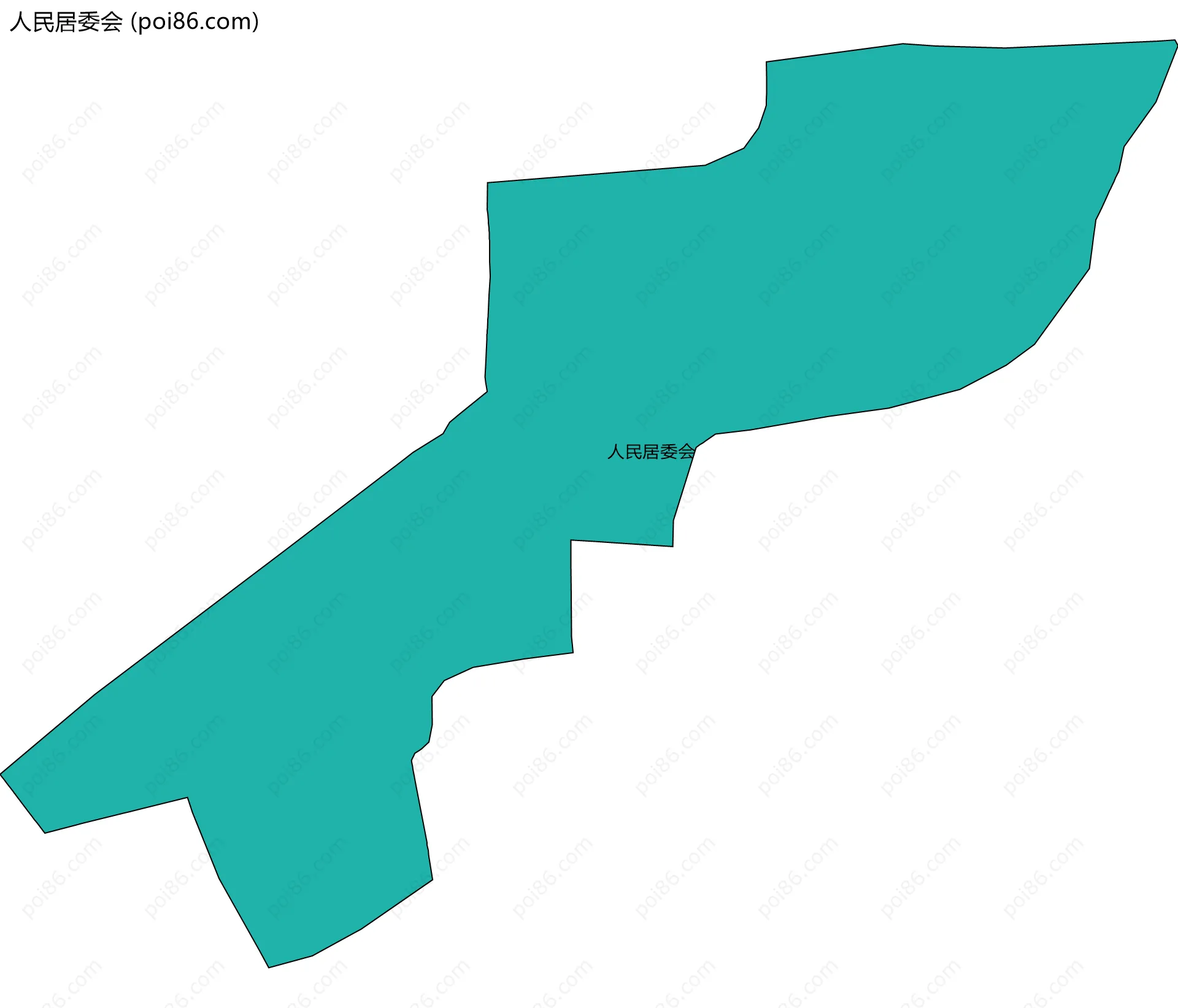 人民居委会边界地图