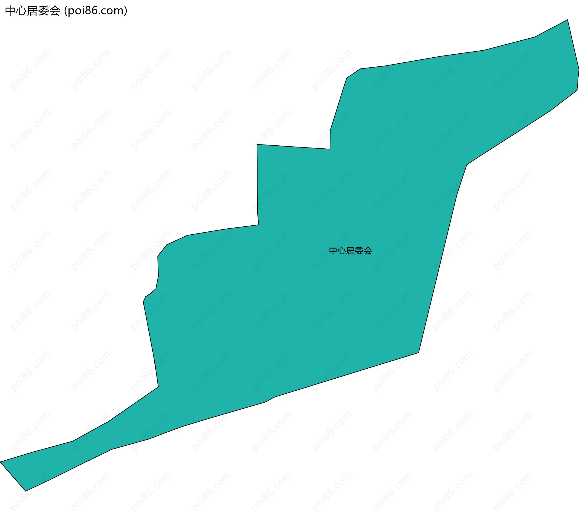 中心居委会边界地图