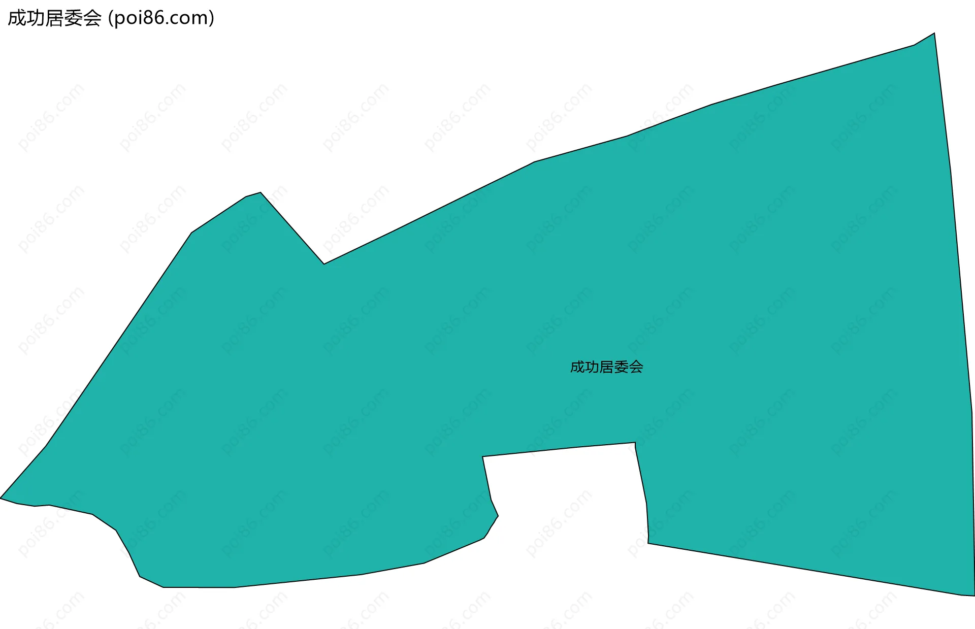 成功居委会边界地图