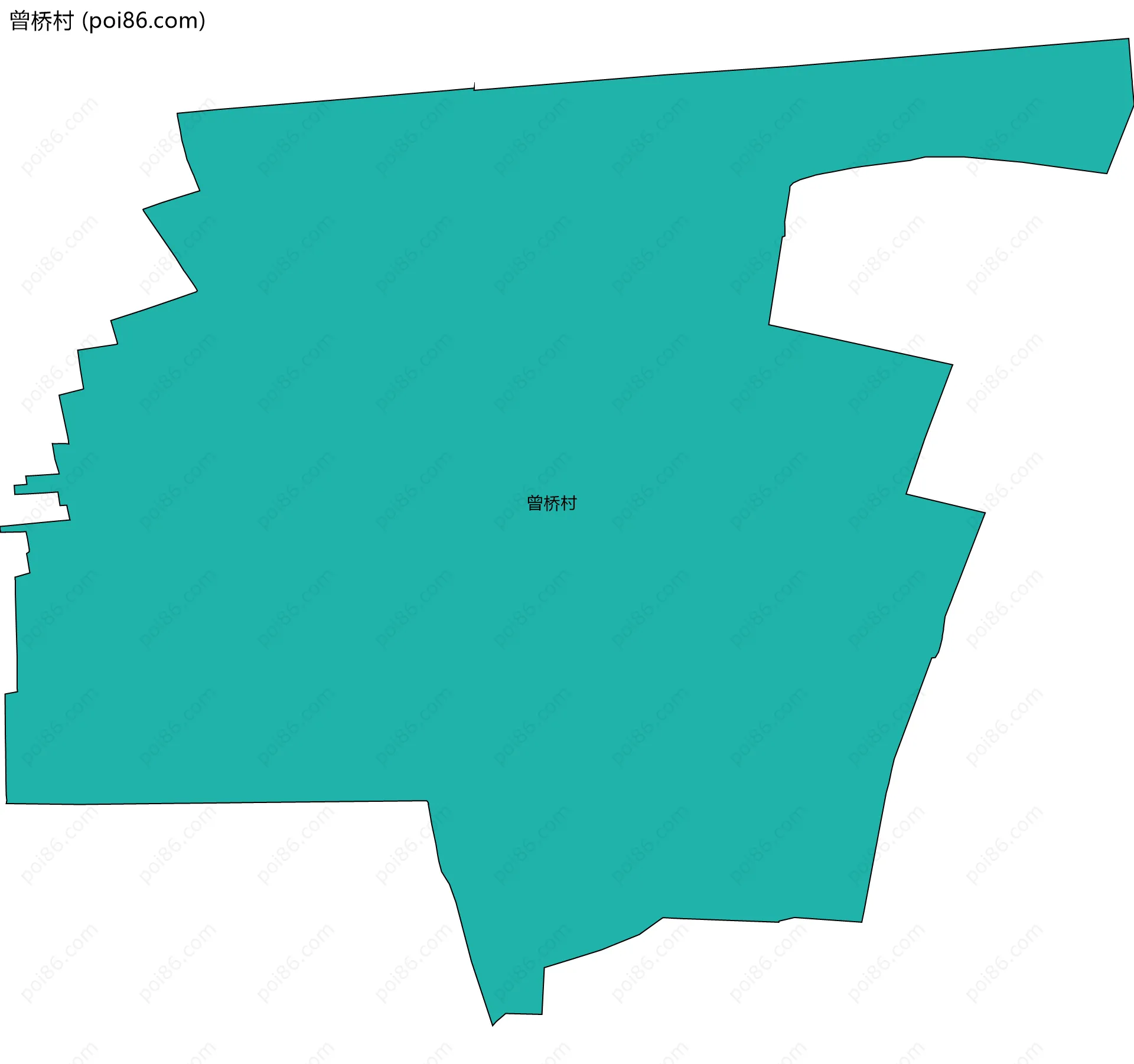 曾桥村边界地图