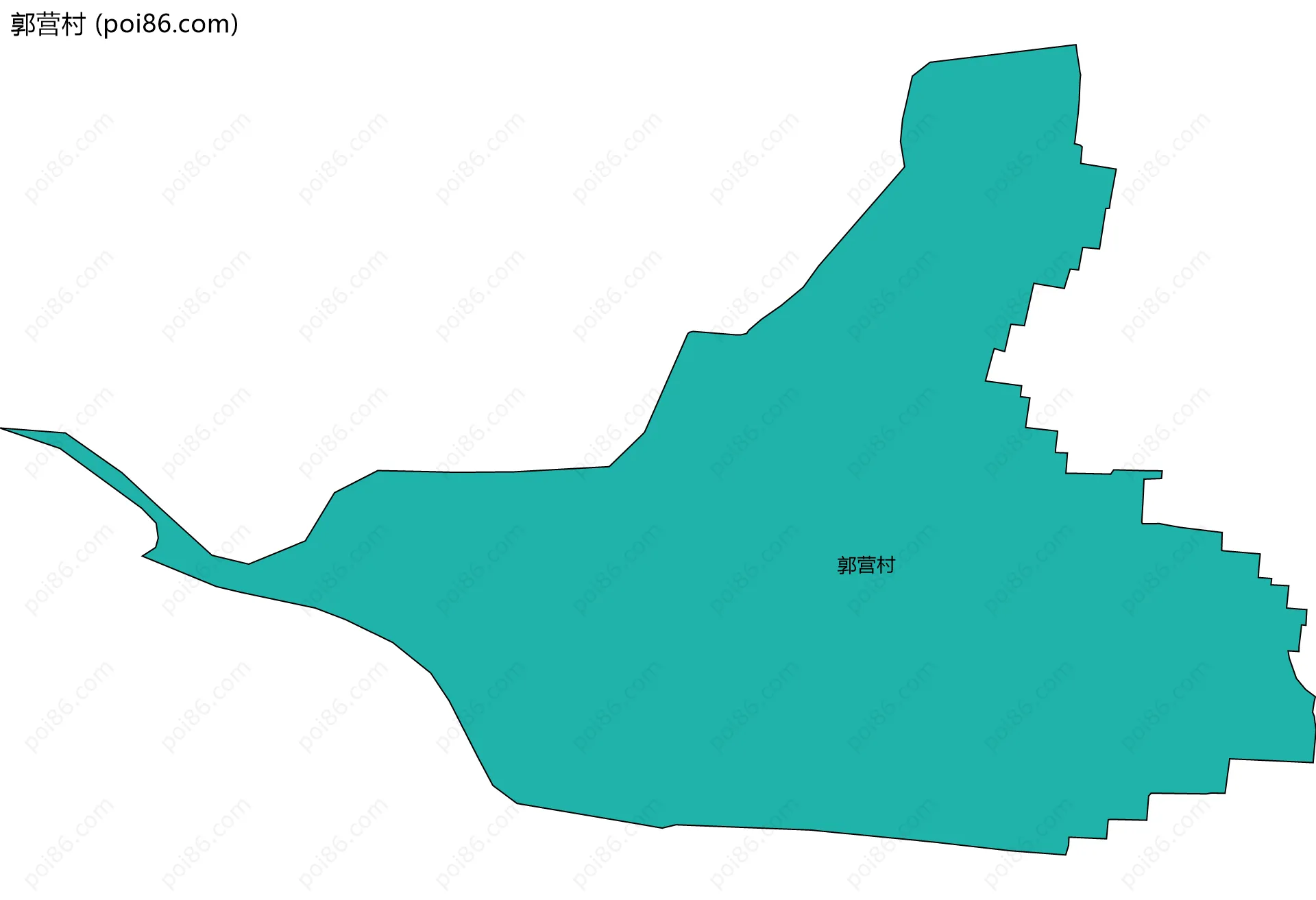 郭营村边界地图