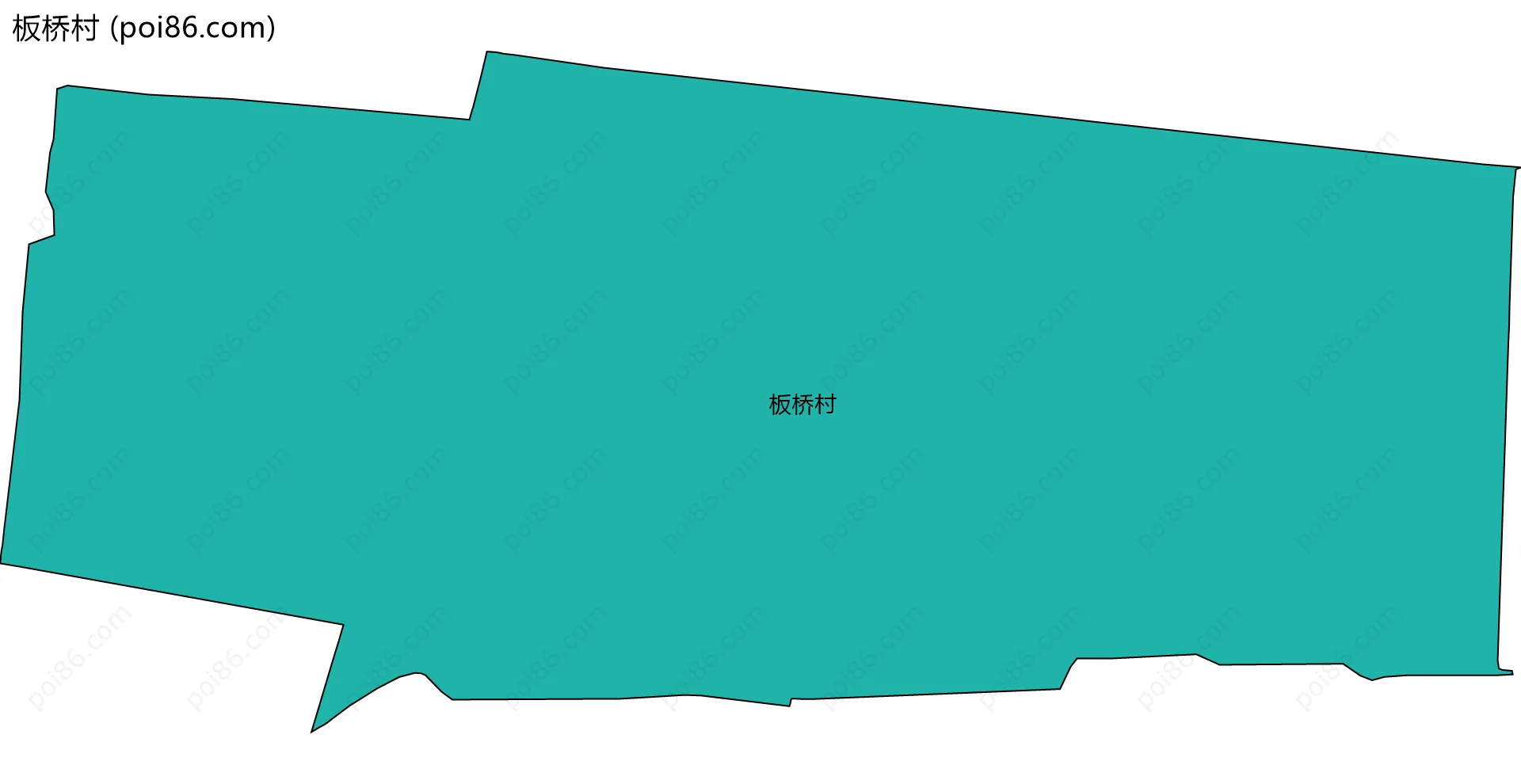 板桥村边界地图
