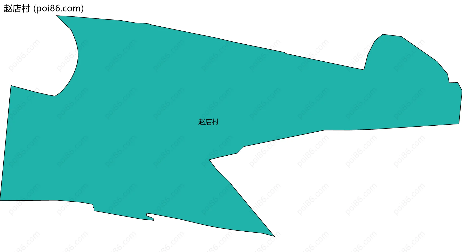 赵店村边界地图
