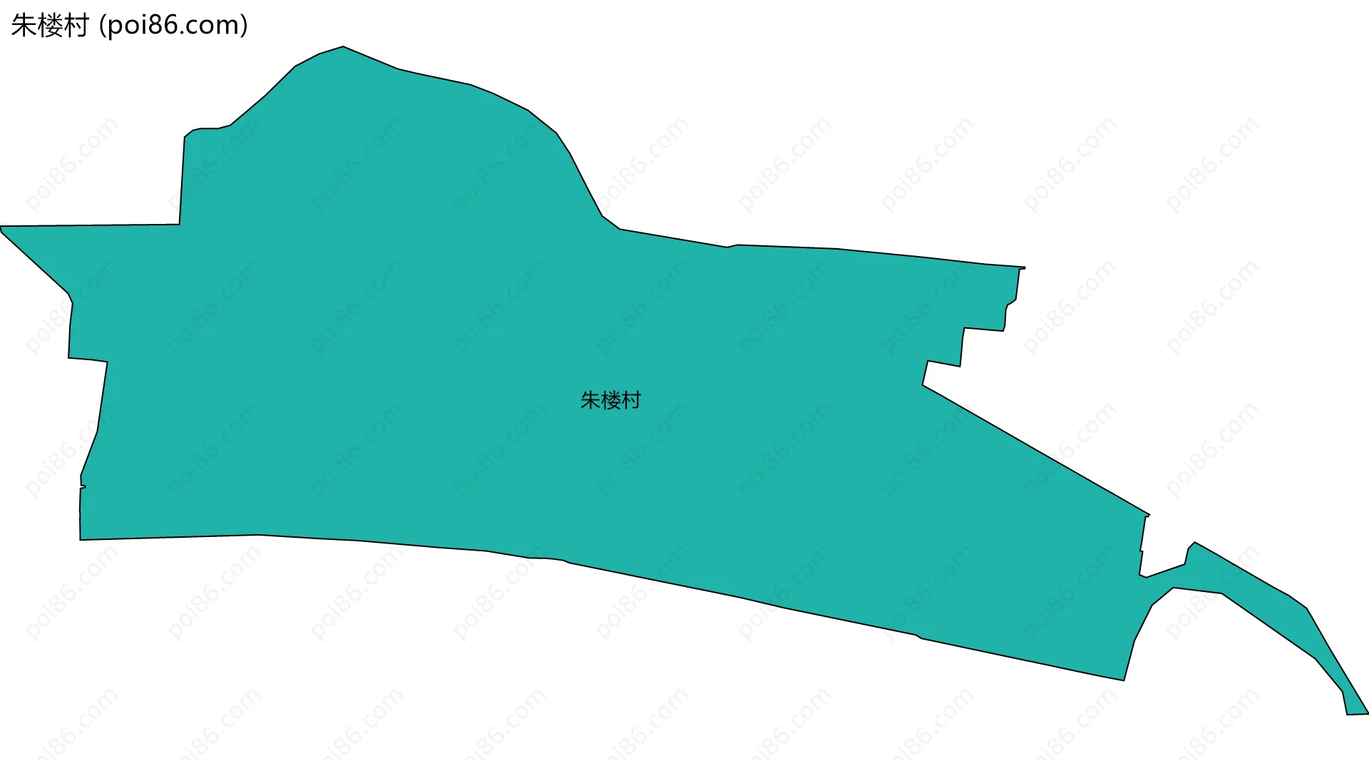 朱楼村边界地图