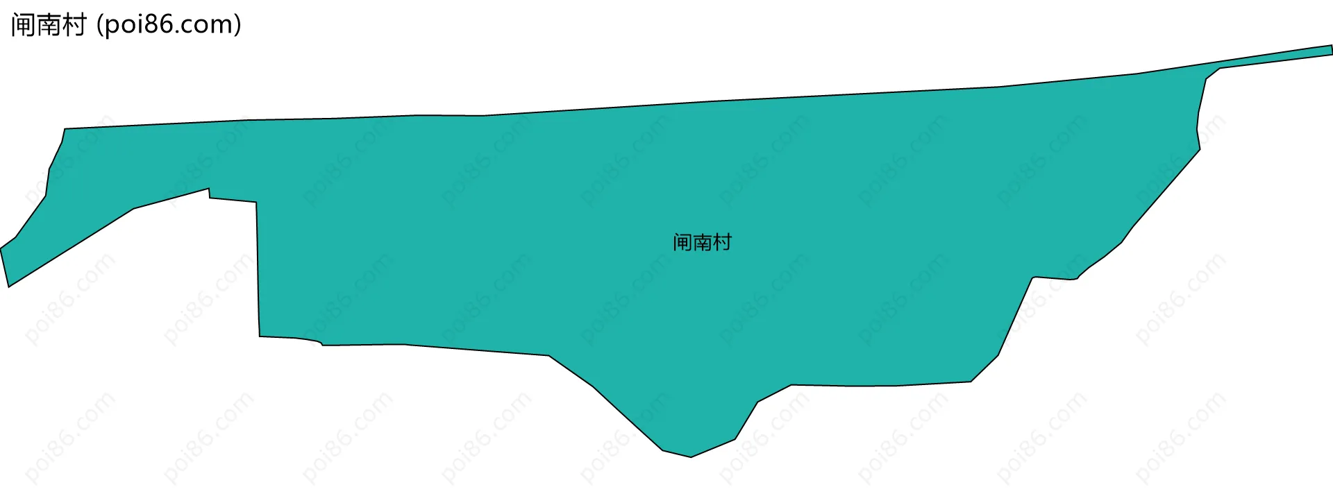 闸南村边界地图