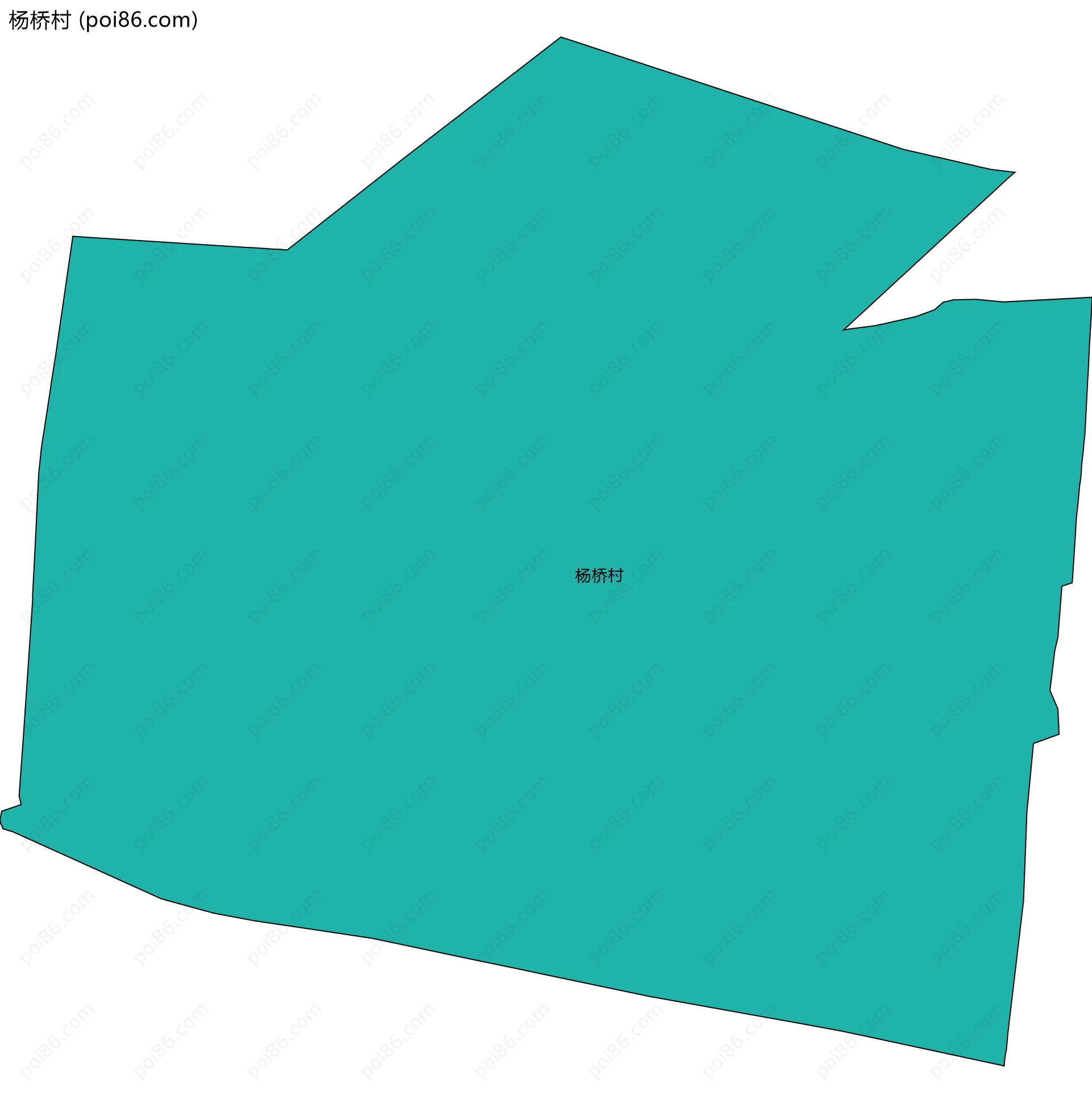 杨桥村边界地图