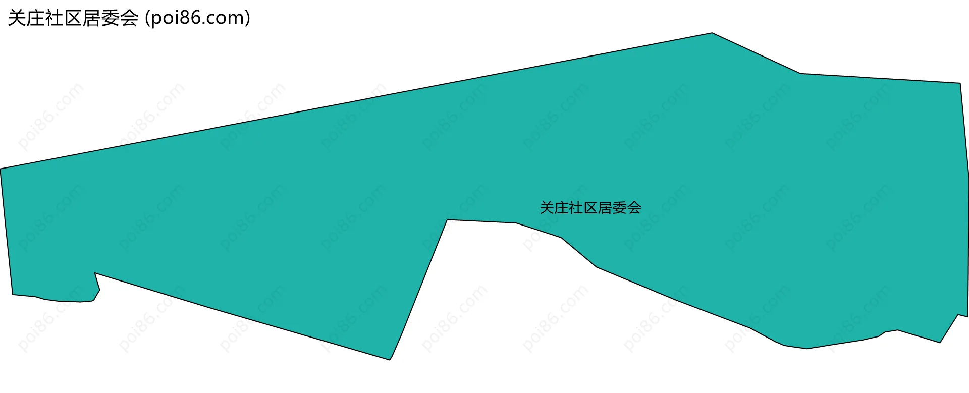 关庄社区居委会边界地图