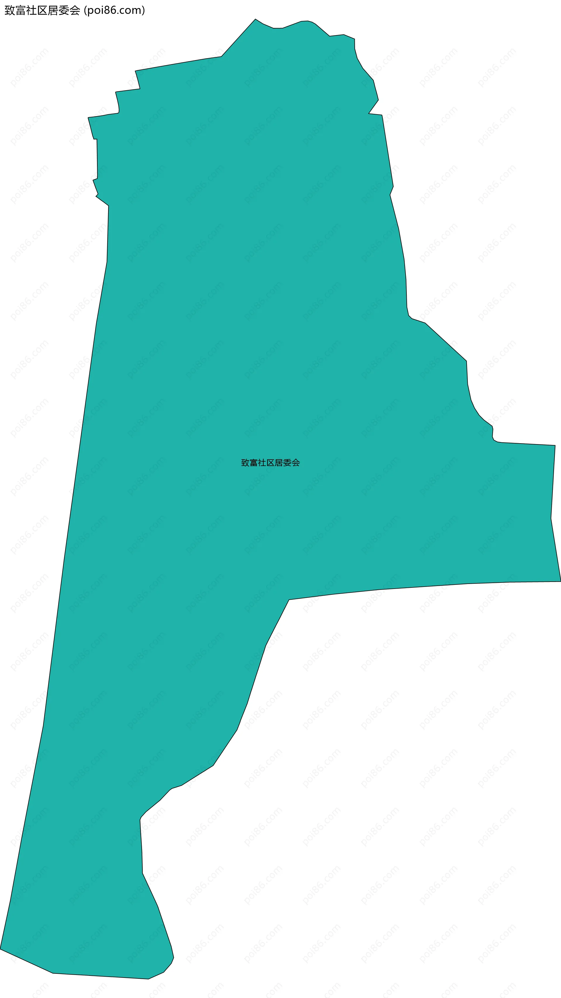 致富社区居委会边界地图