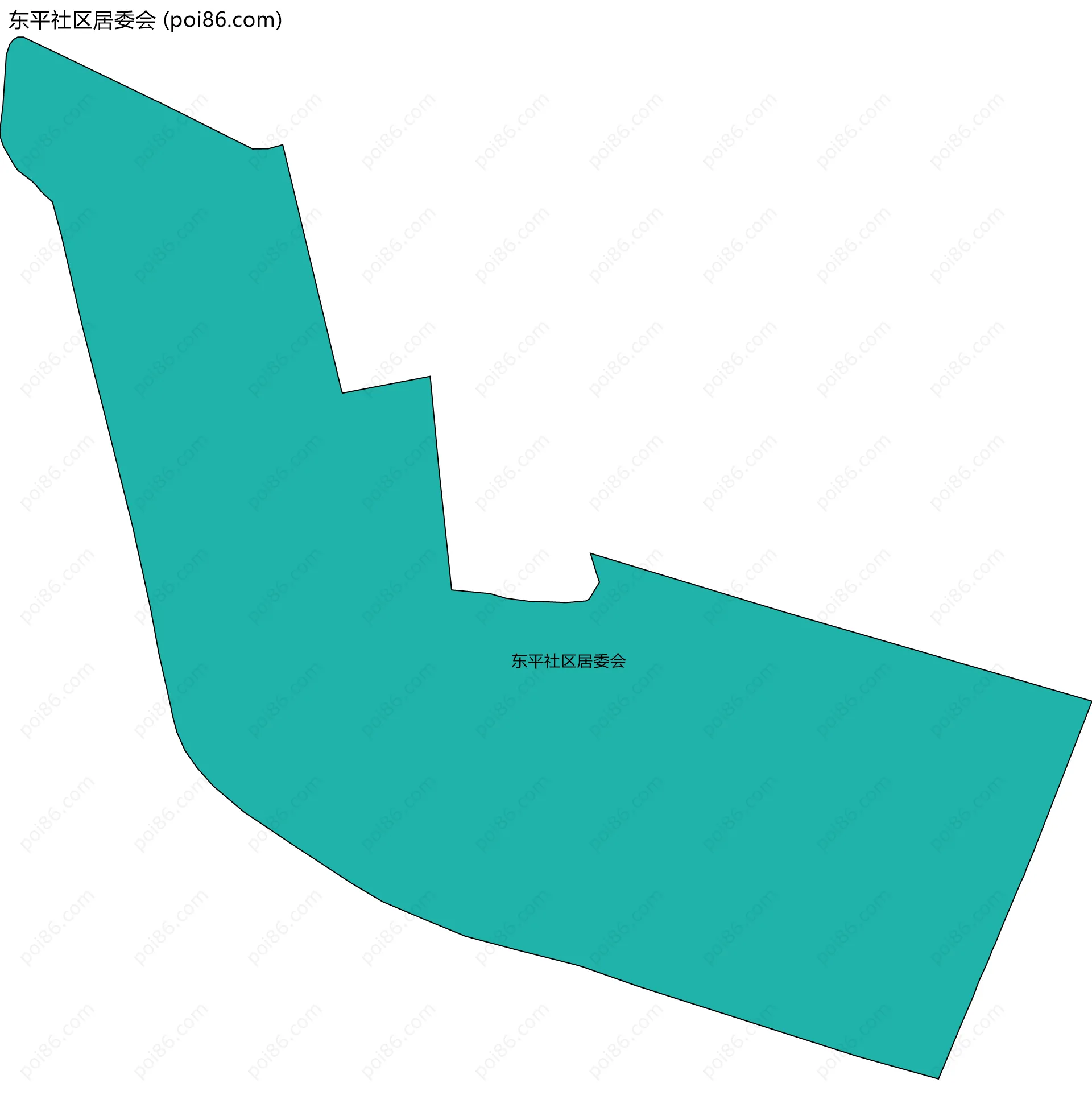 东平社区居委会边界地图