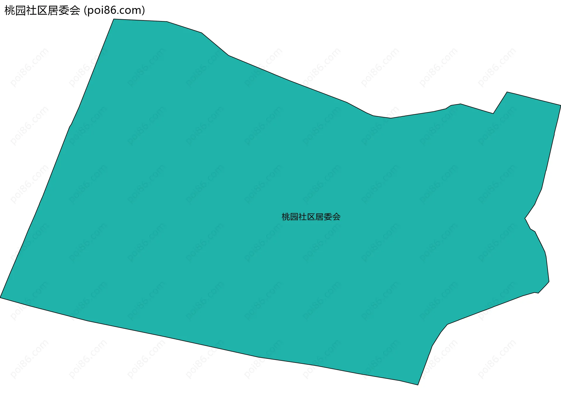 桃园社区居委会边界地图