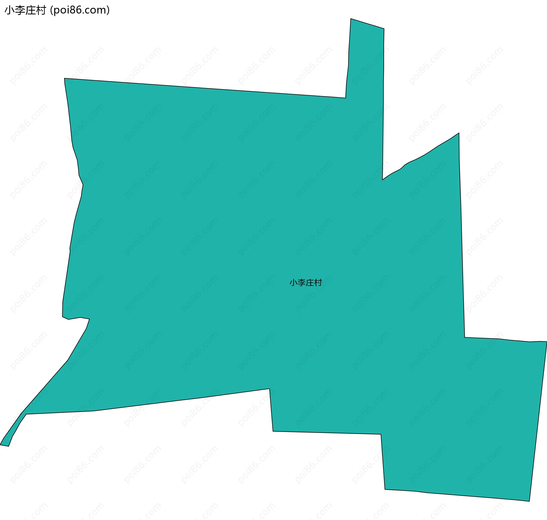 小李庄村边界地图