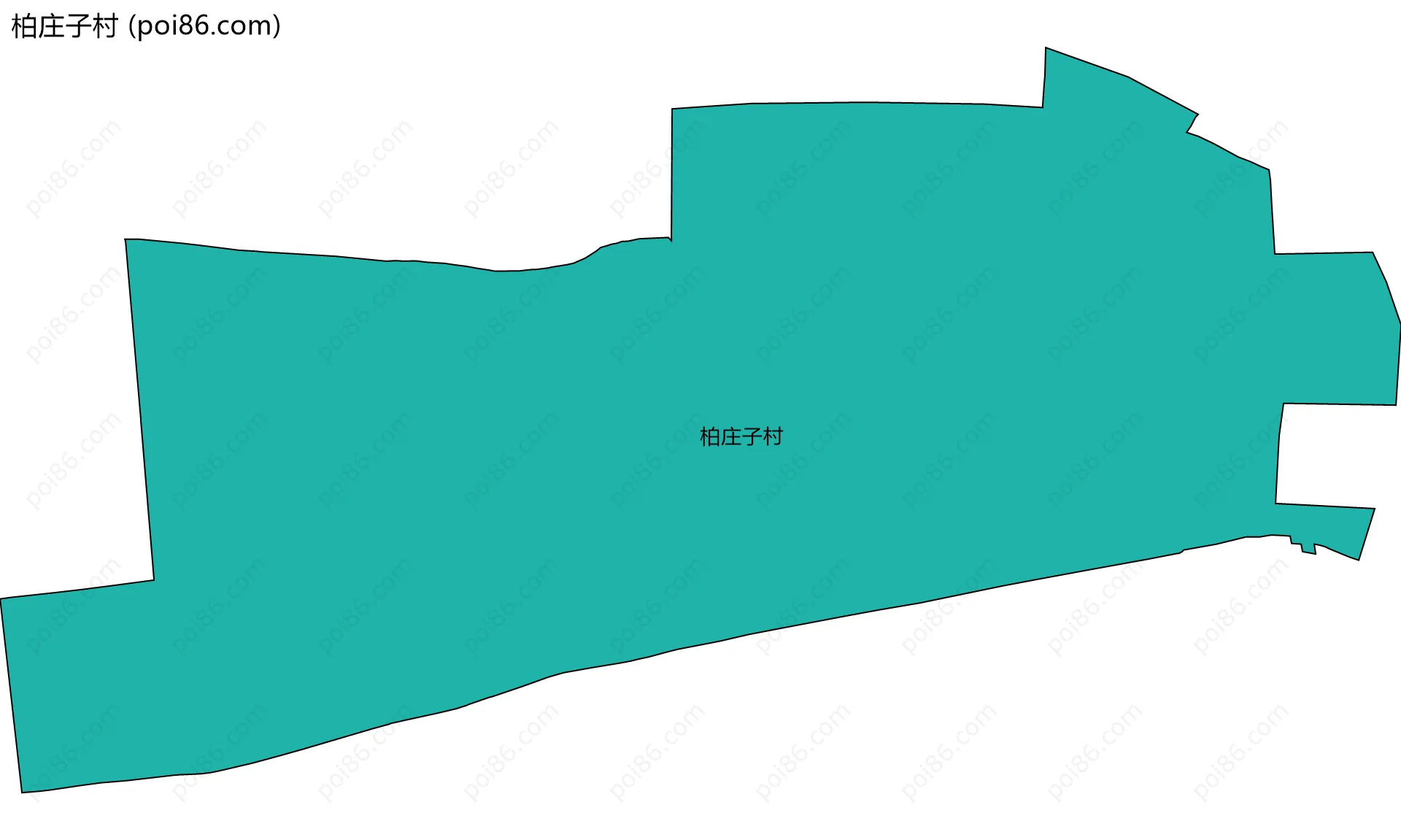 柏庄子村边界地图