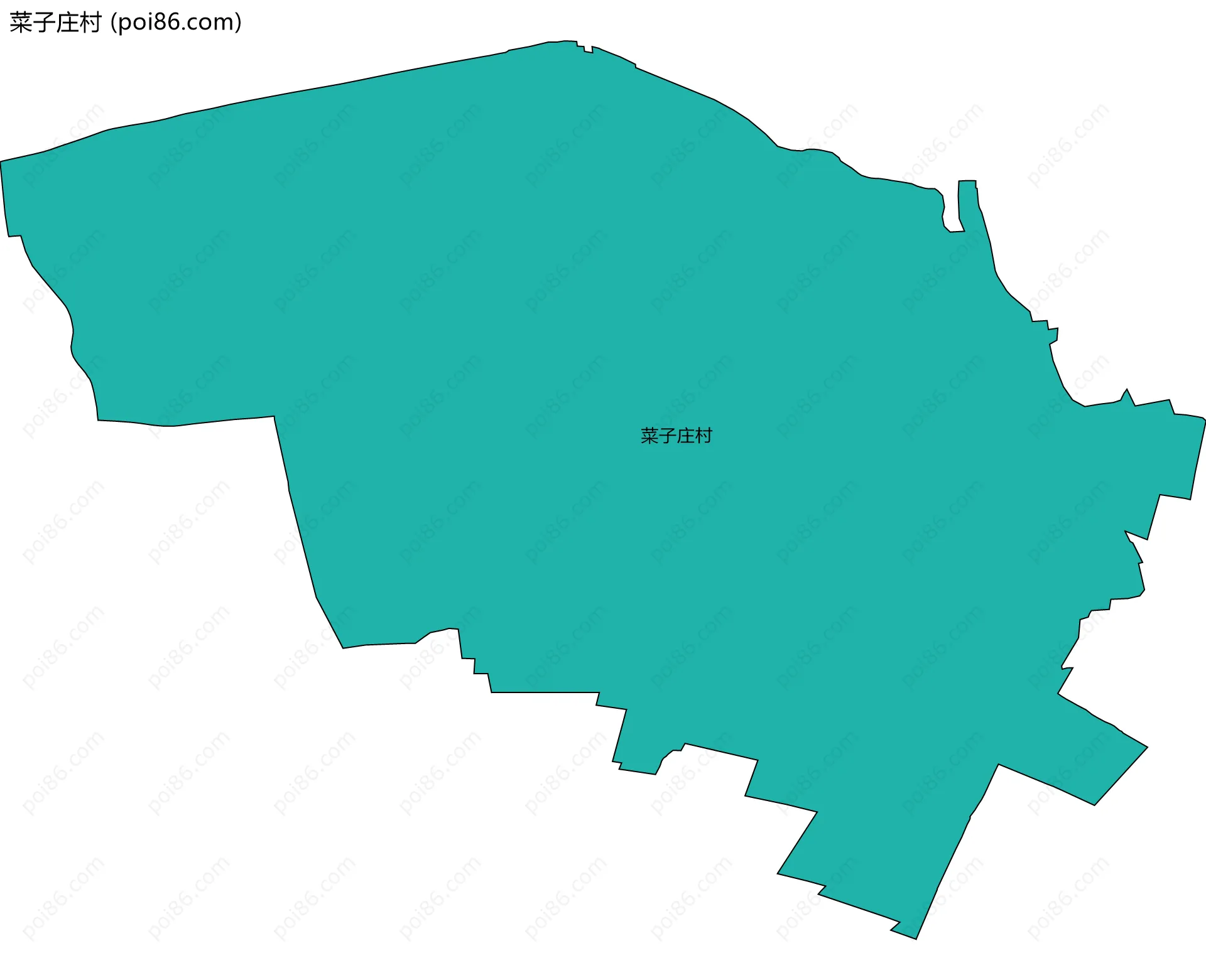 菜子庄村边界地图
