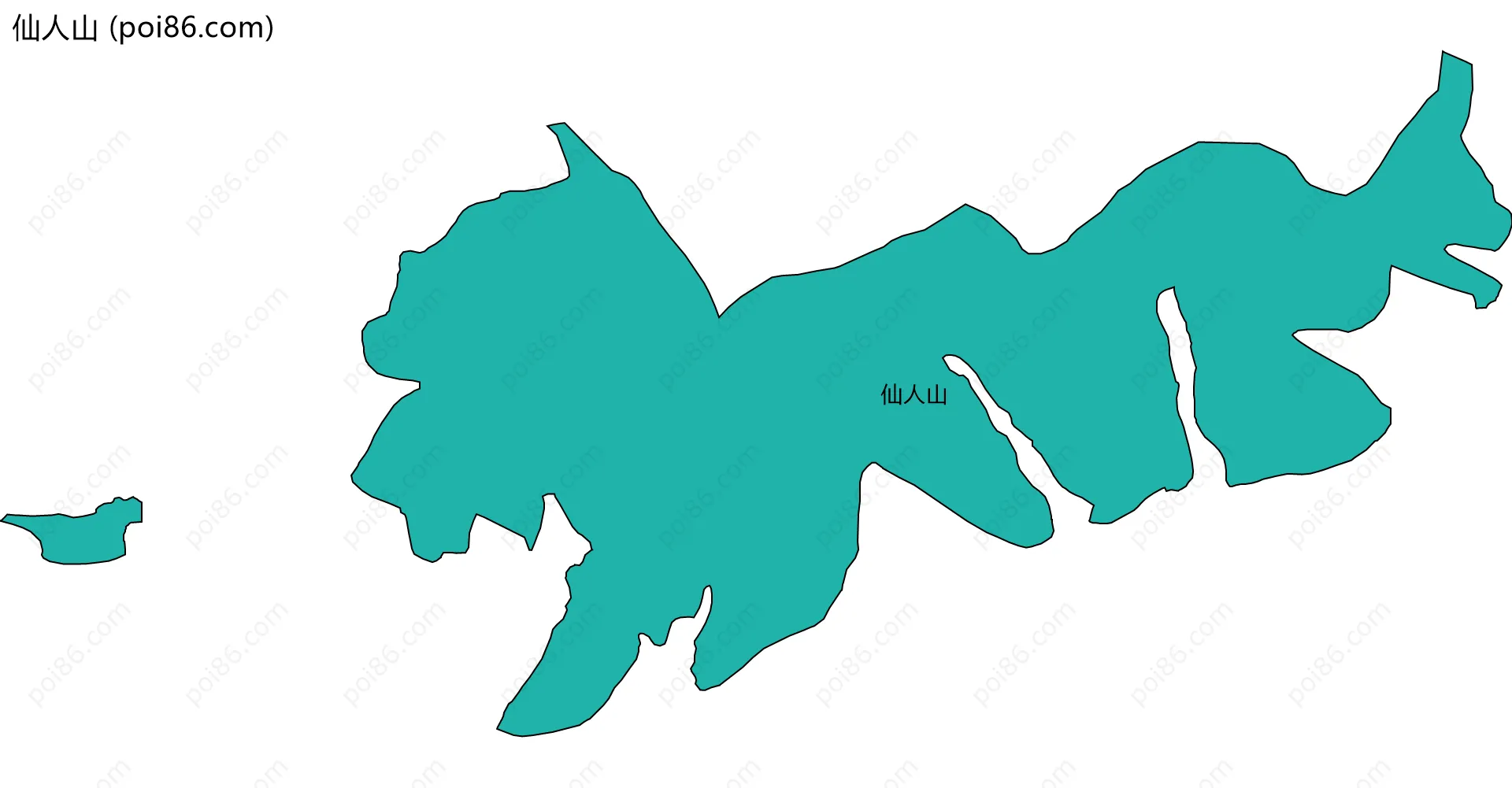 仙人山边界地图