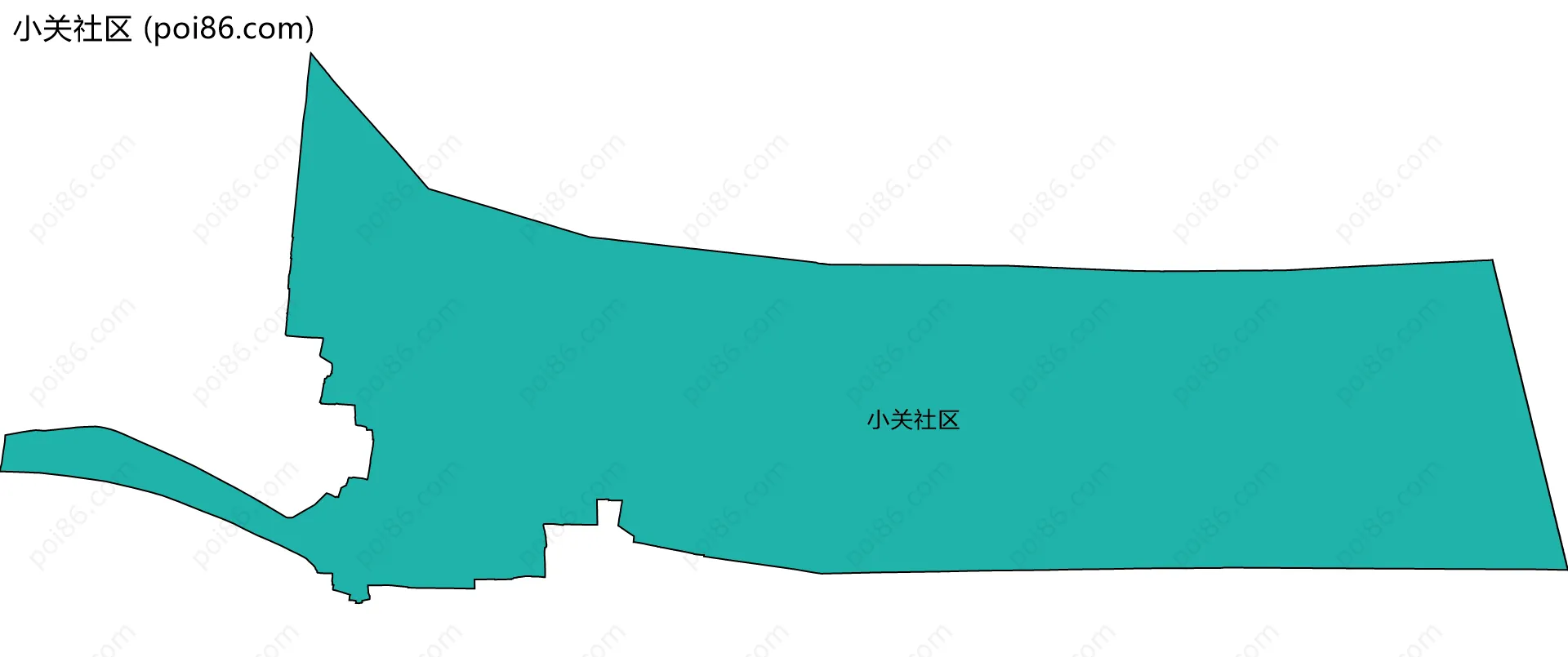小关社区边界地图