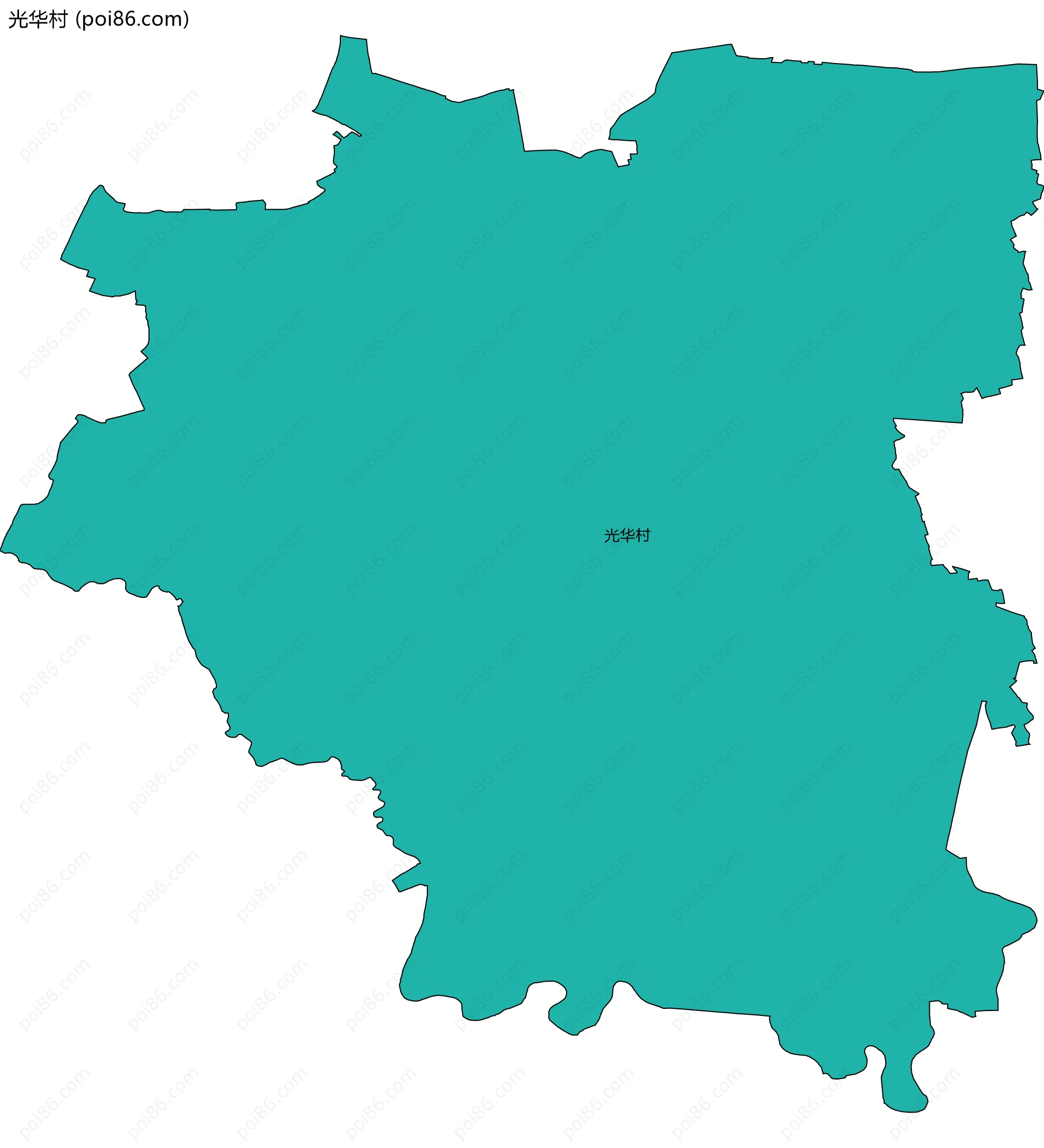 光华村边界地图