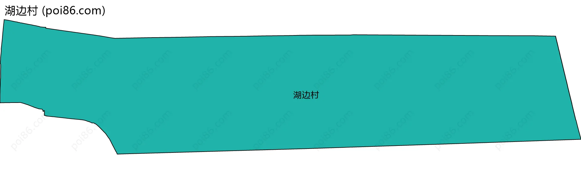 湖边村边界地图